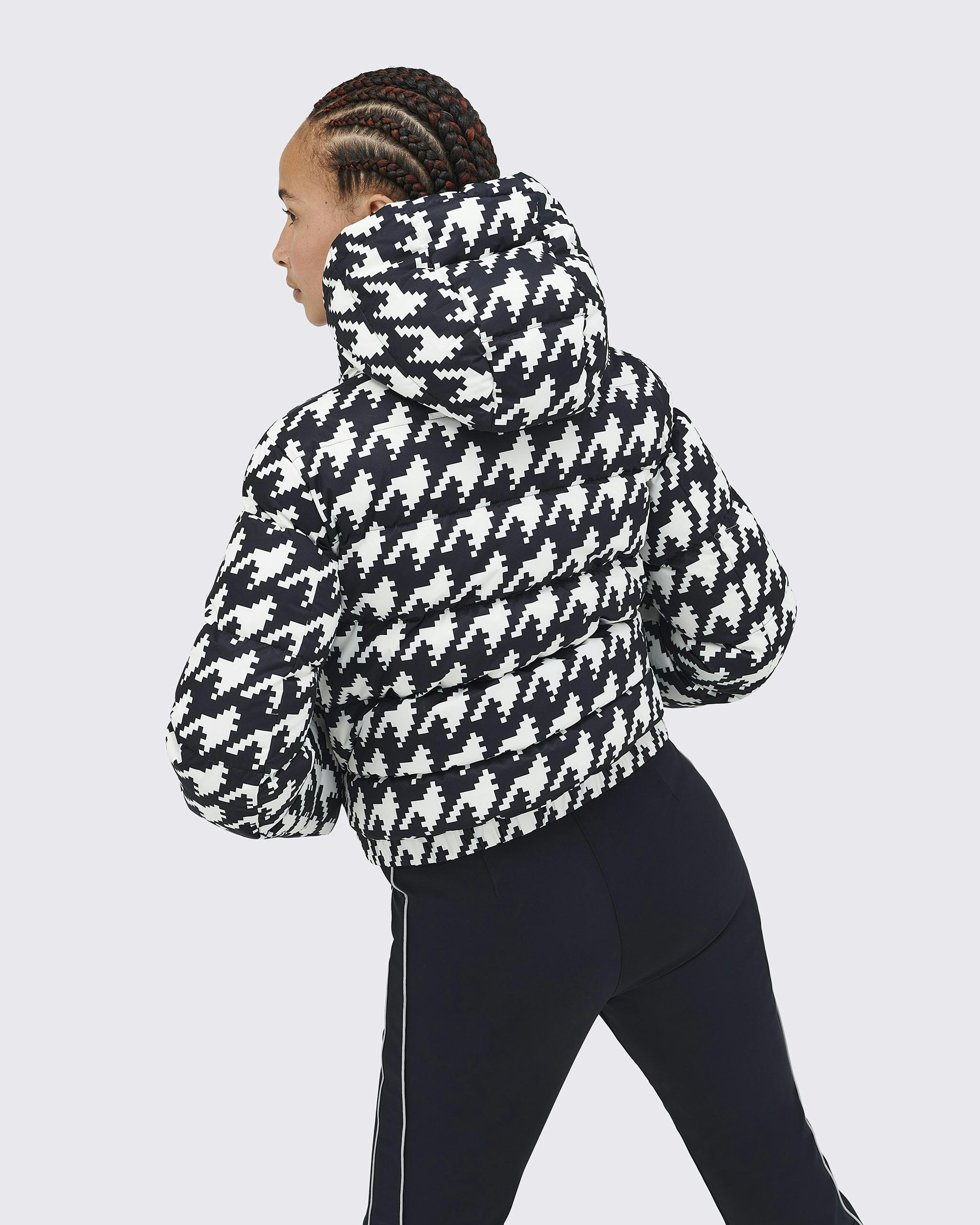 Perfect Moment Houndstooth Down Ski Jacket