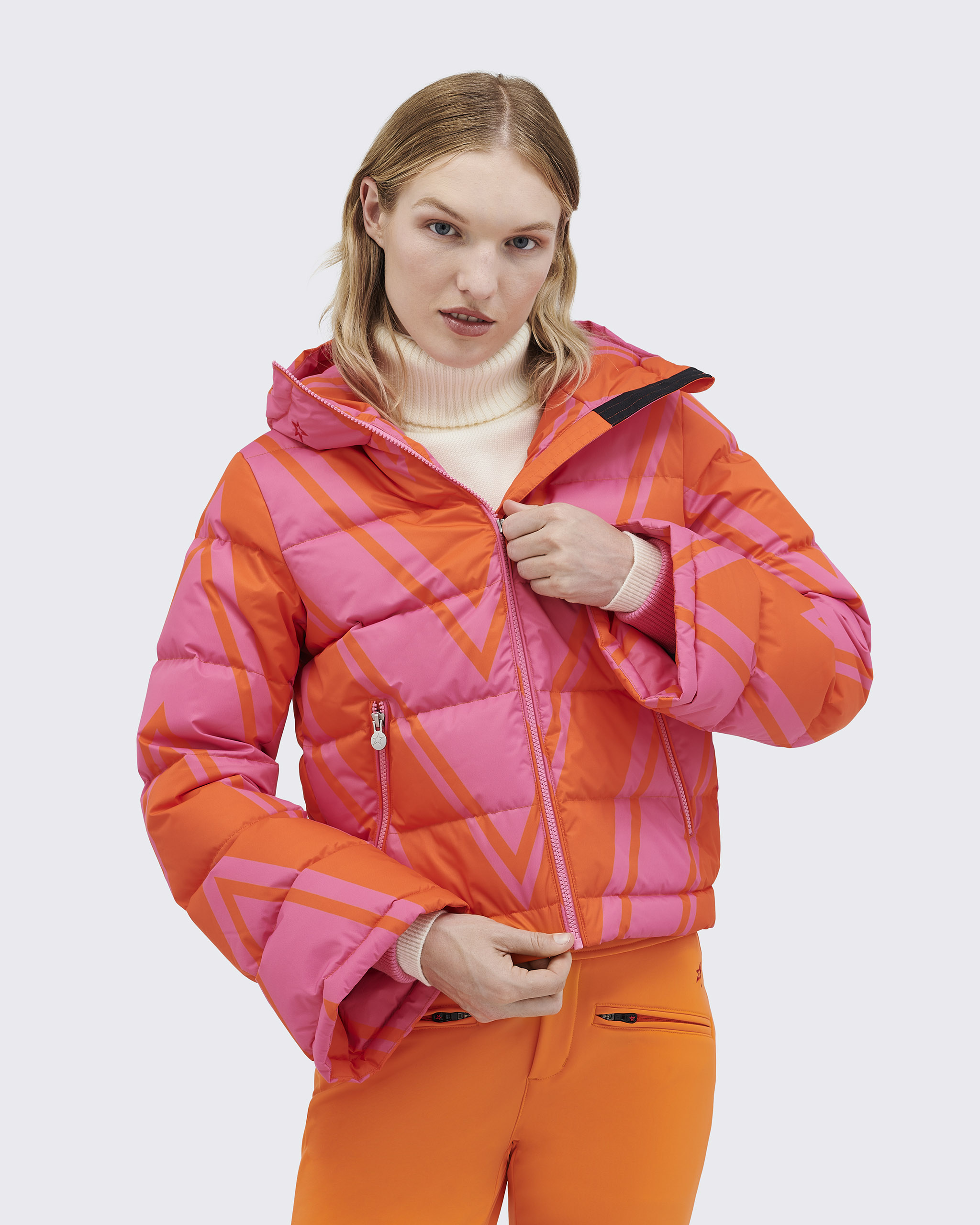 Chevron Polar Flare Down Jacket | Perfect Moment