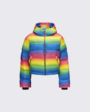 Rainbow Polar Flare Down Jacket 0