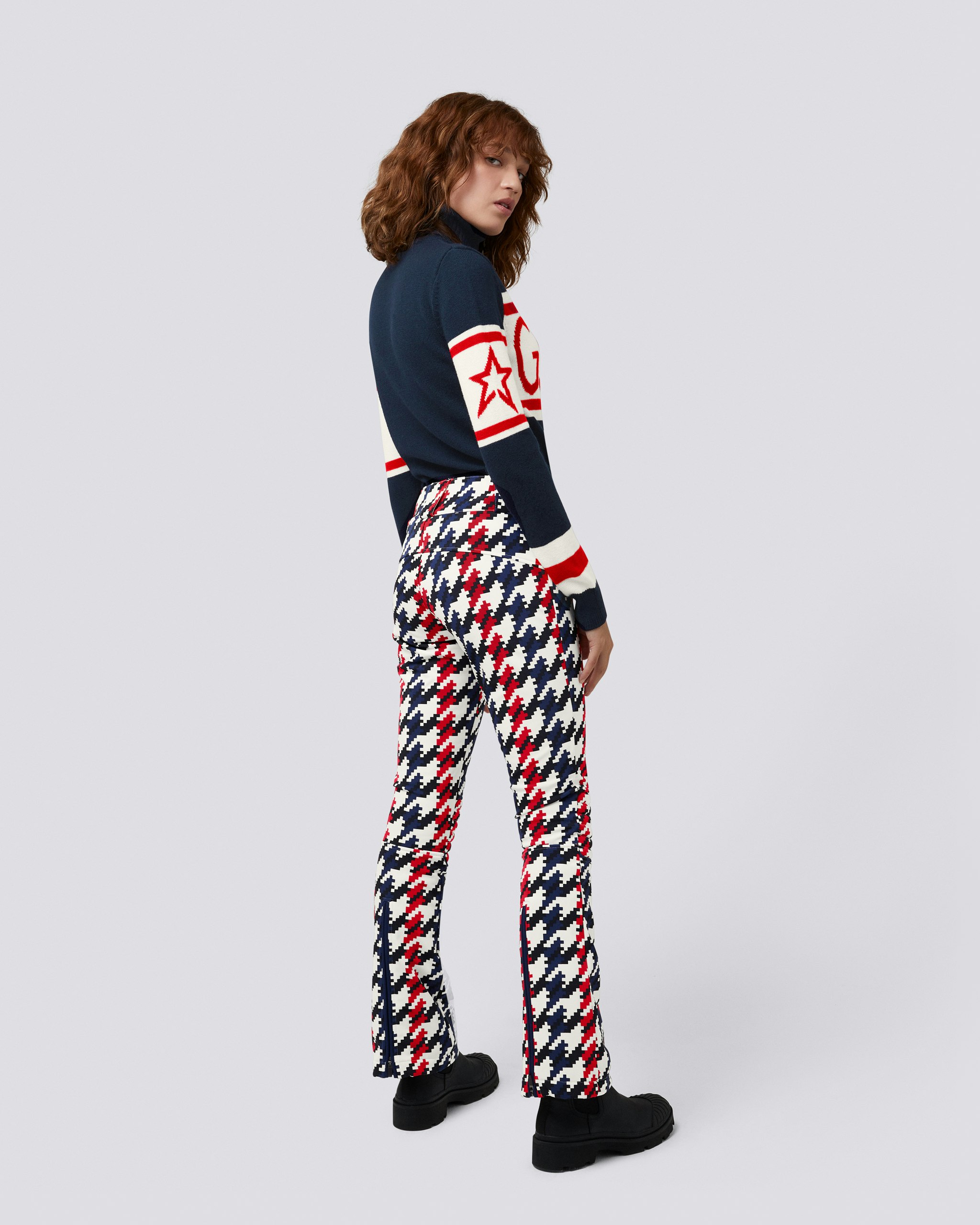 Houndstooth Aurora Flare Pant