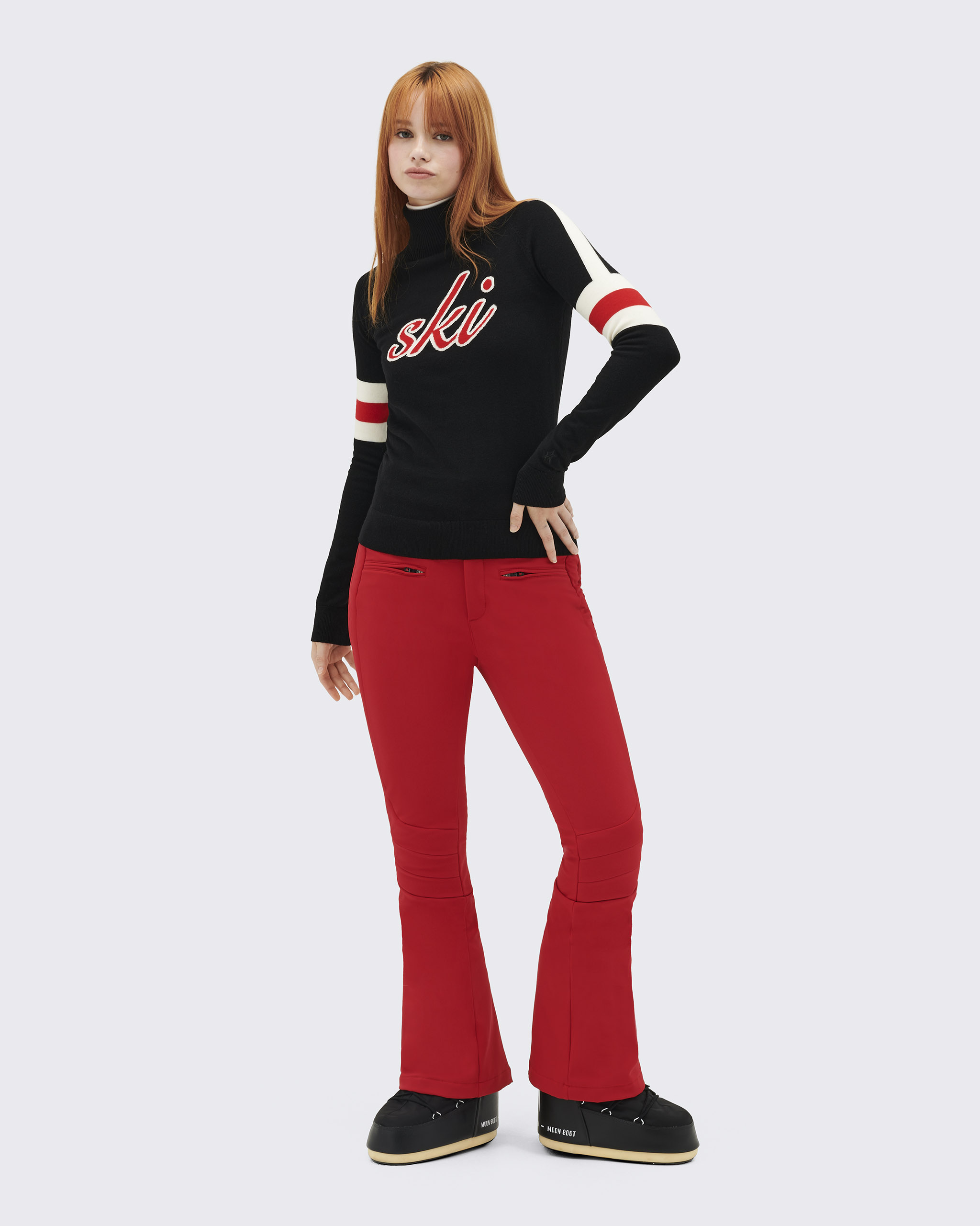 Perfect Moment Red Aurora Flared Ski Trousers - Red – Borrowed From