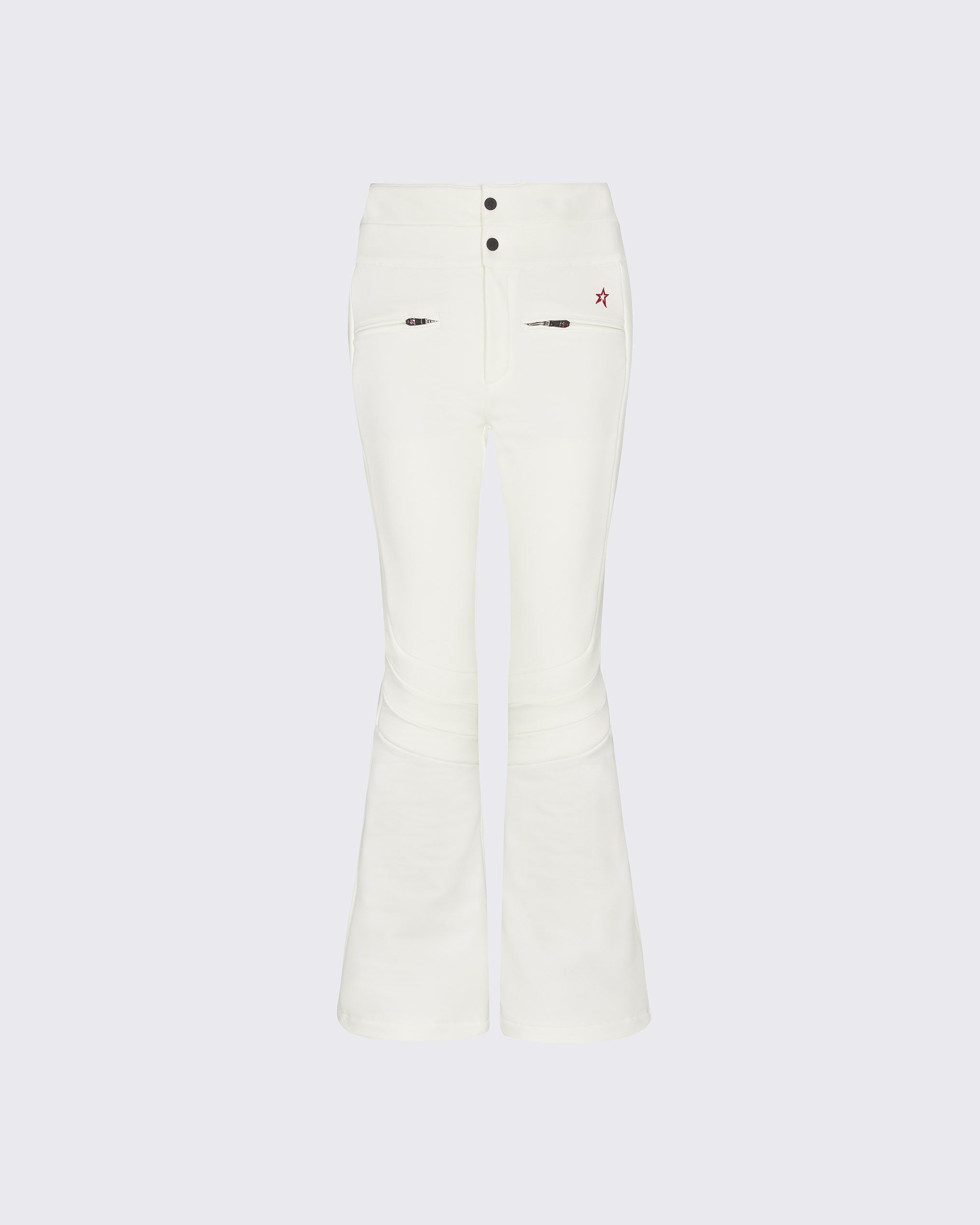 White Flare Pants for Women Size XS S White Cotton Pants FTV1576 