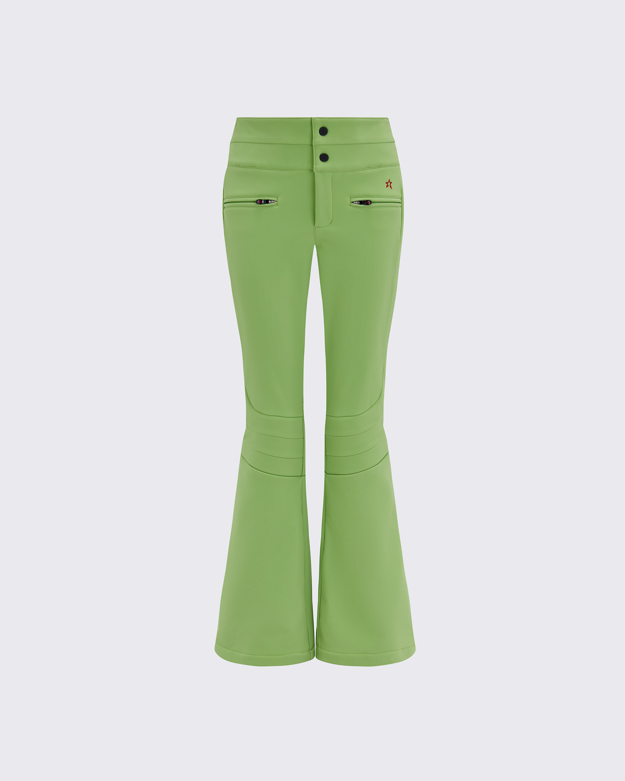 Shop Perfect Moment Aurora High Waist Flare Pant In Pear-green