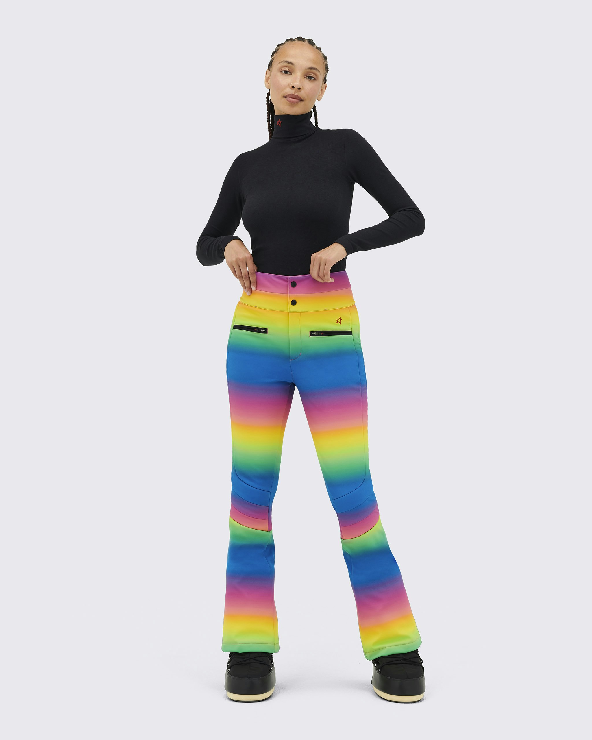 Rainbow Stripes Flare Pant