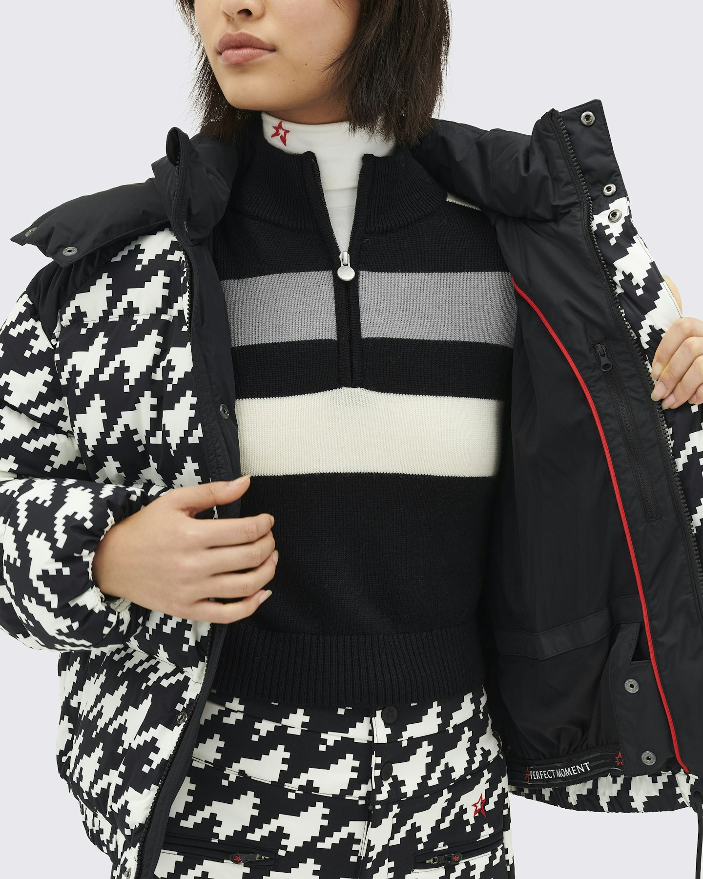 Houndstooth Moment Puffer 3