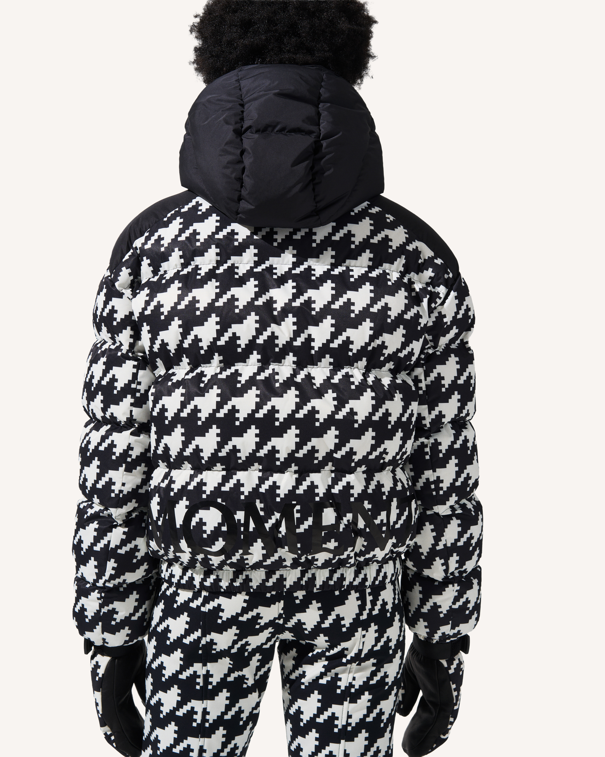 【早い者勝ち】bibiy houndstooth check puff op Houndstooth Moment Puffer | Perfect Moment