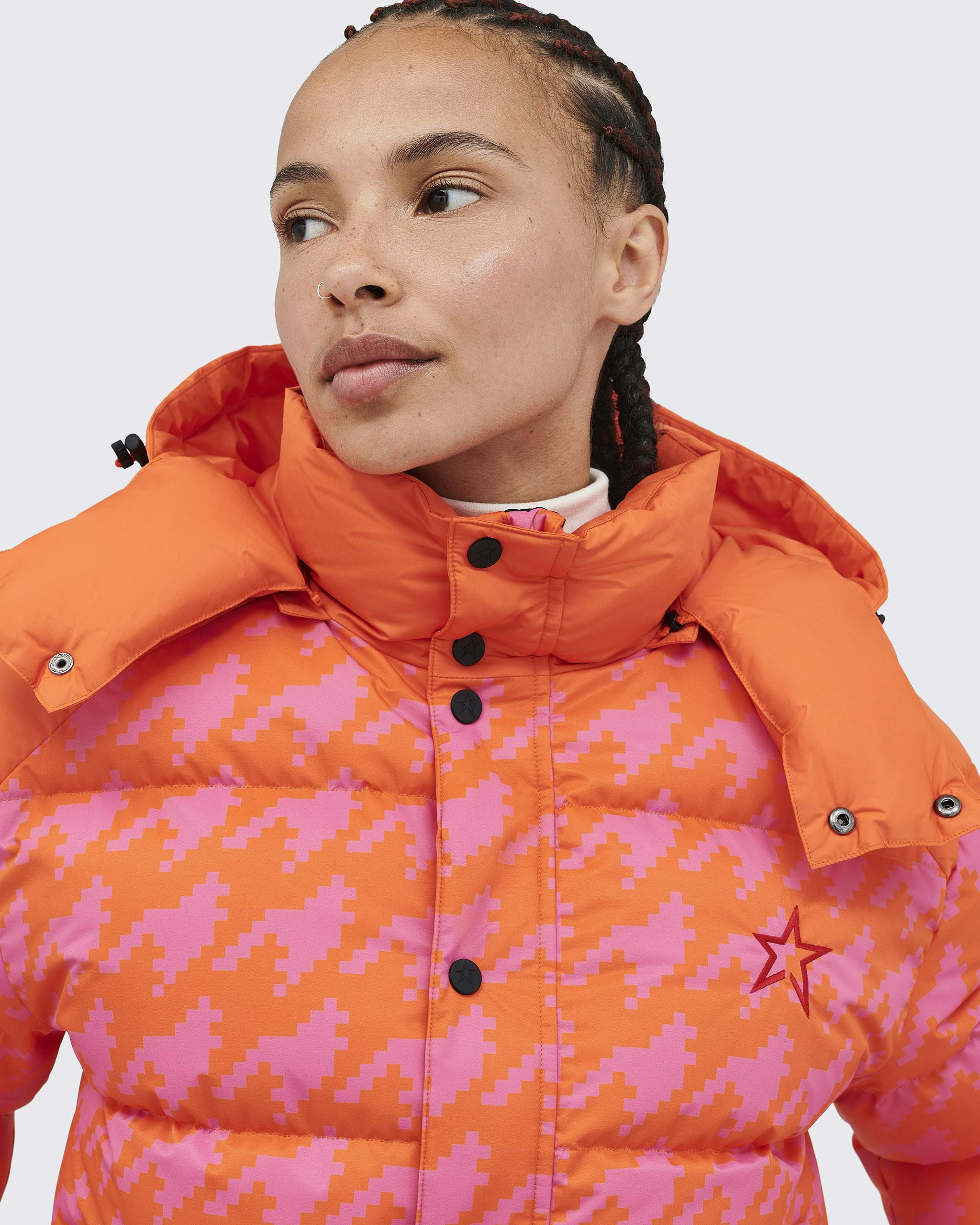 Houndstooth Moment Puffer | Perfect Moment