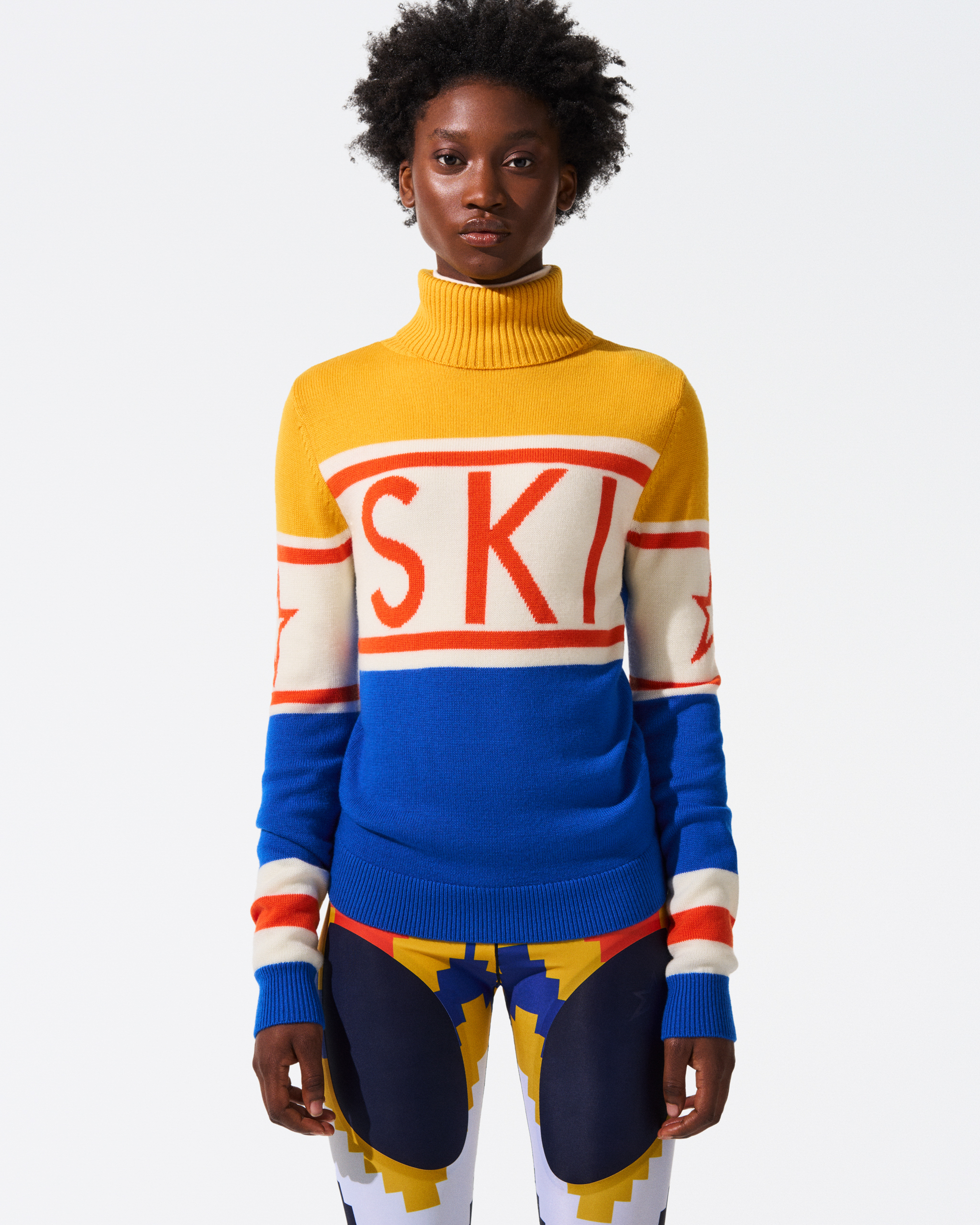 Perfect Moment Schild Merino Wool Sweater L In True-indigo