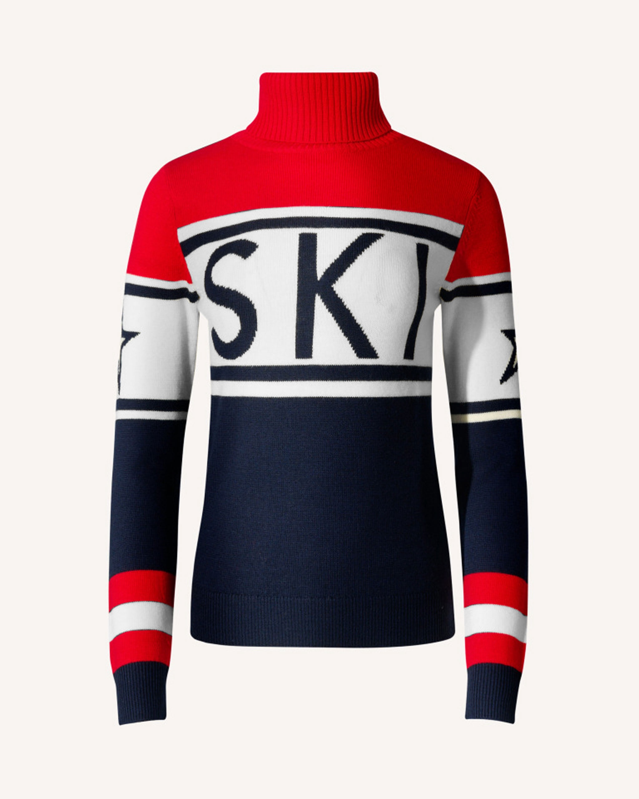 Perfect Moment Schild Merino Wool Sweater Xl In Multi