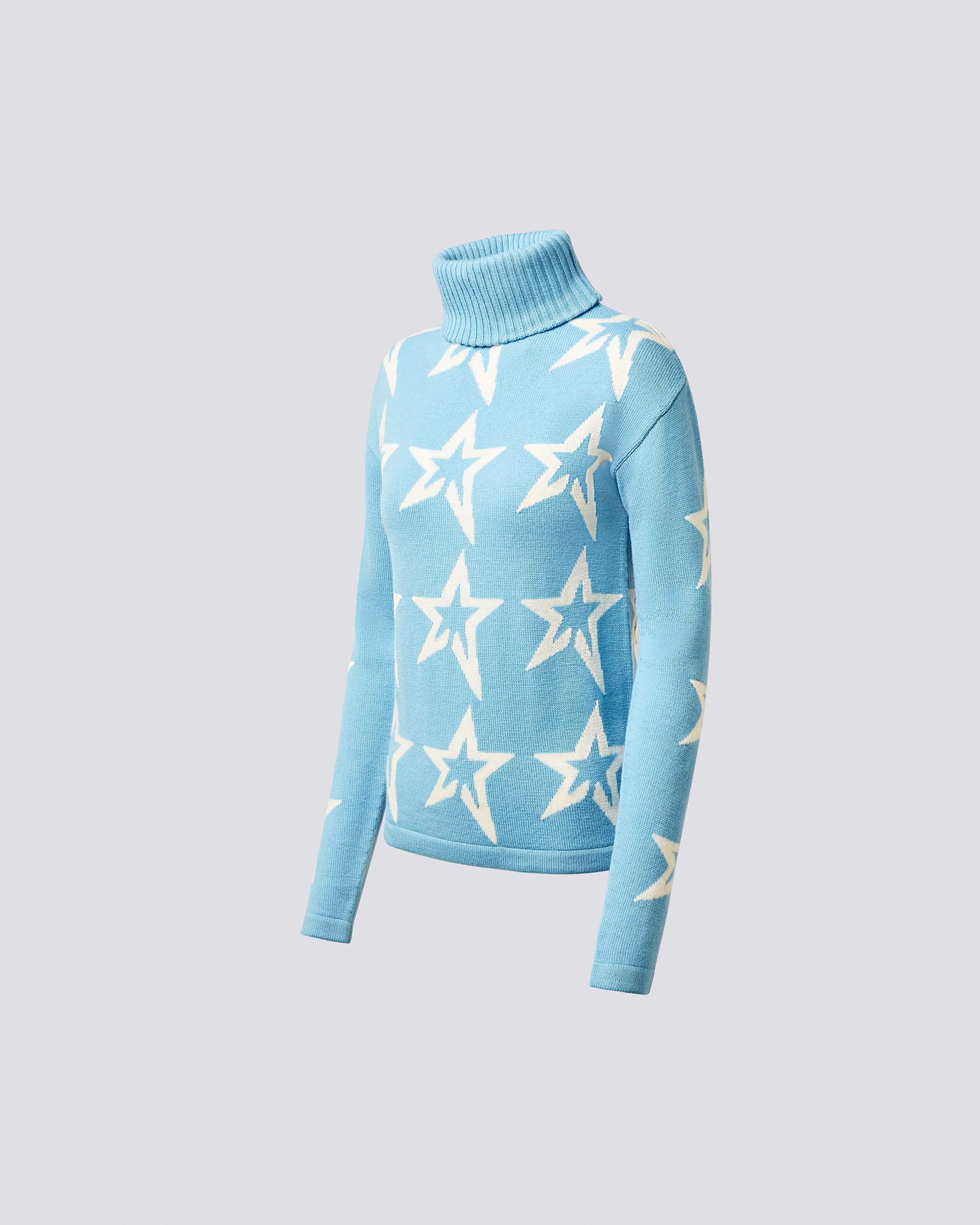 Shop Perfect Moment Star Dust Sweater In Sky-blue