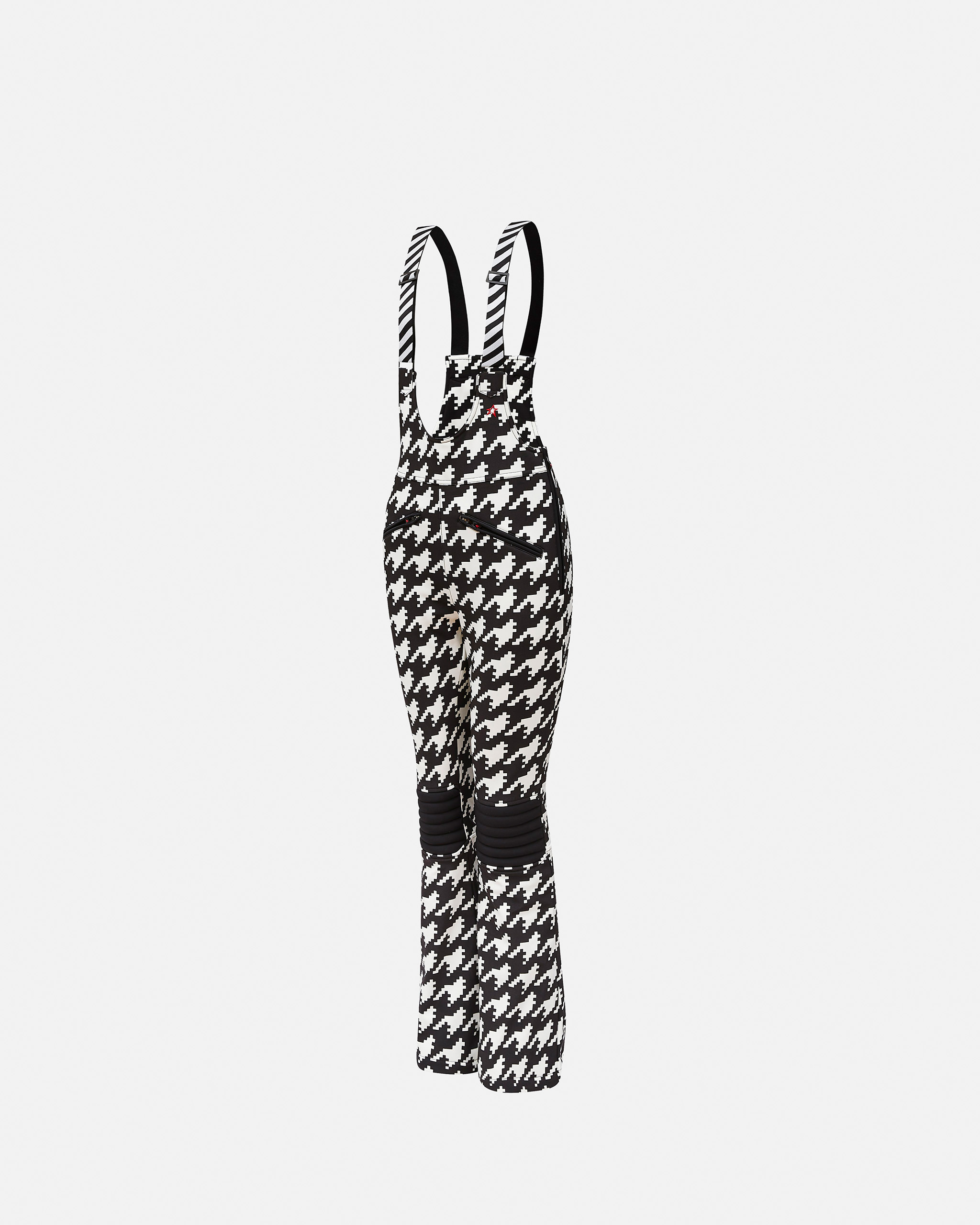 Perfect Moment Houndstooth Isola Racing Pant L In Houndstooth-black-snow-white