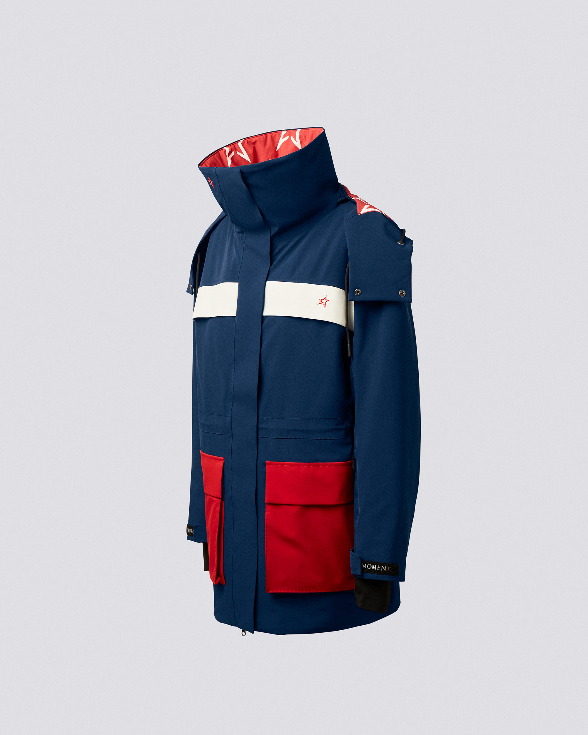 Shop Perfect Moment 2 Layer Sub-peak Parka In Navy