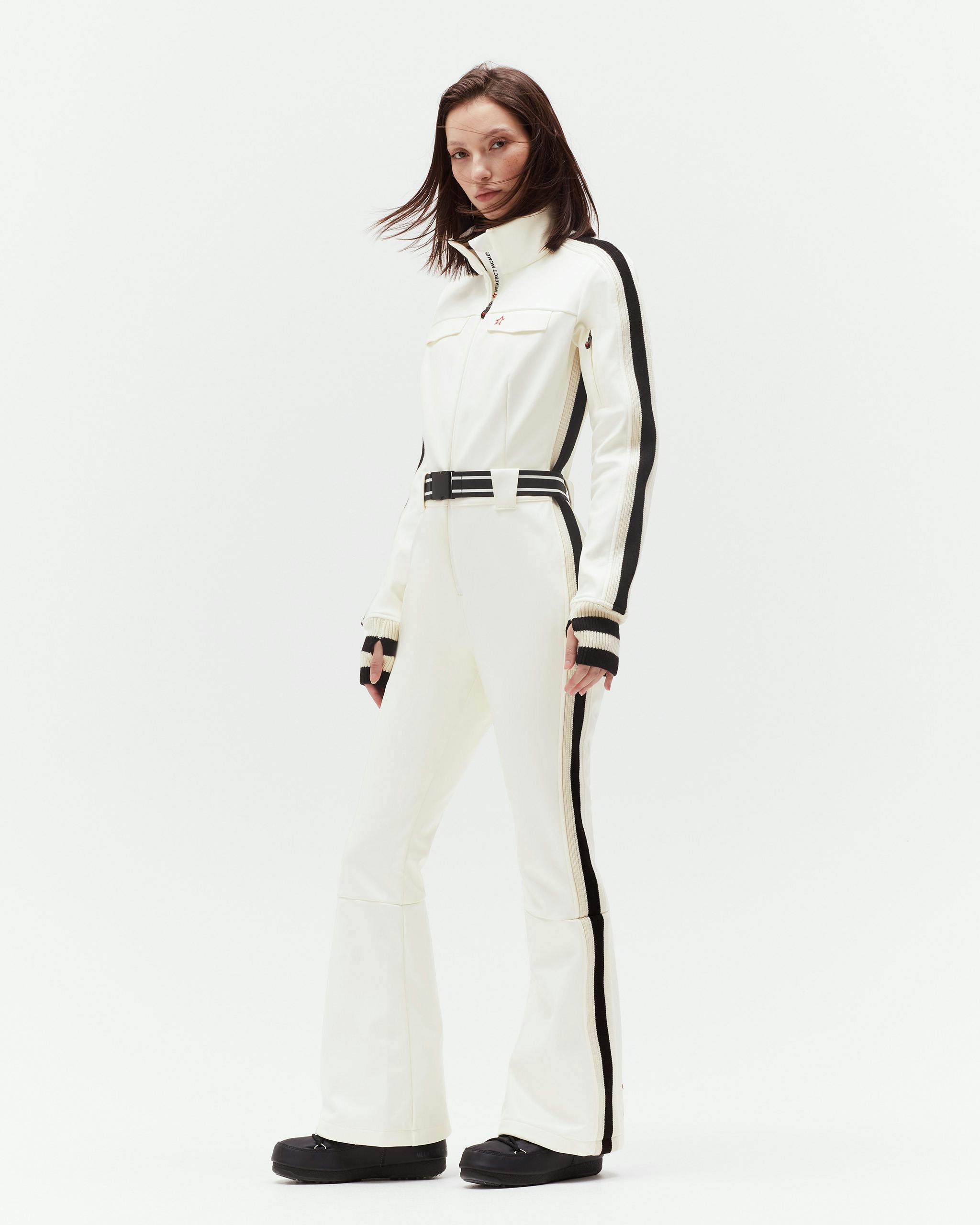 Vegan Leather Crystal Ski Suit | Perfect Moment