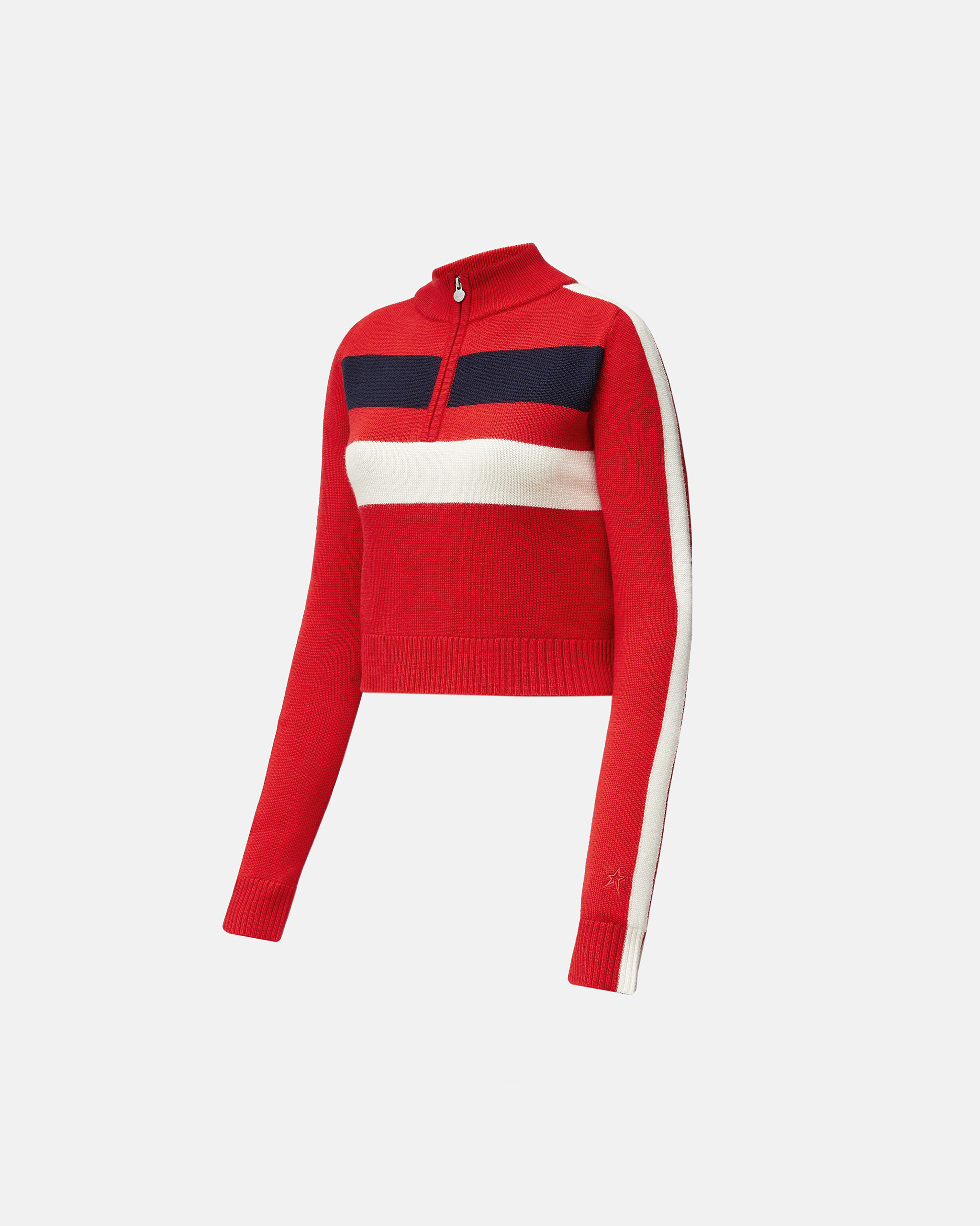 Shop Perfect Moment Mania Merino Wool Top In Red
