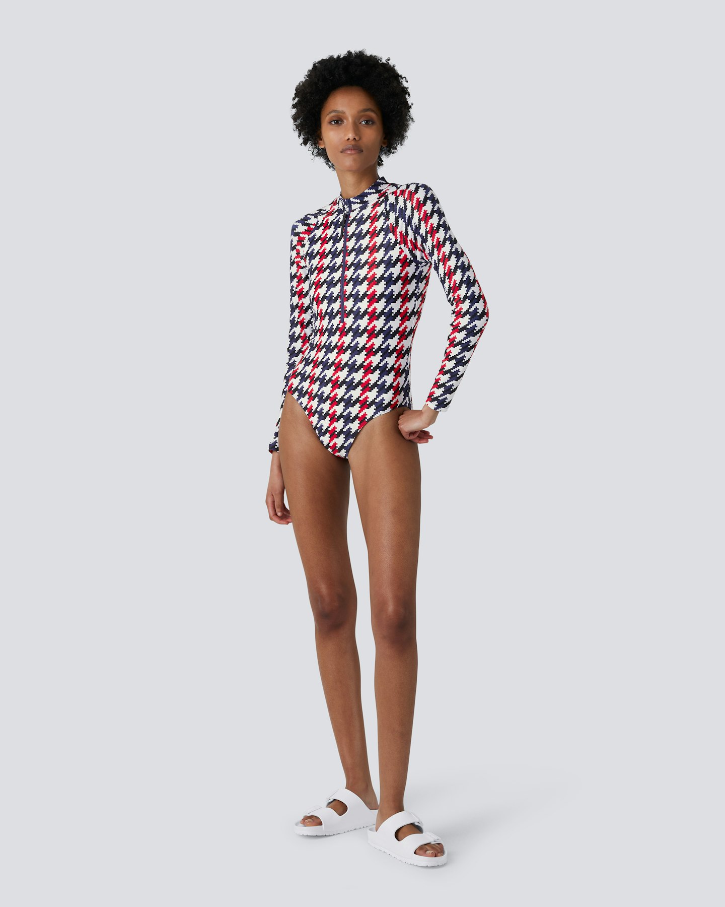 Houndstooth PM Half-Zip Spring Suit 2