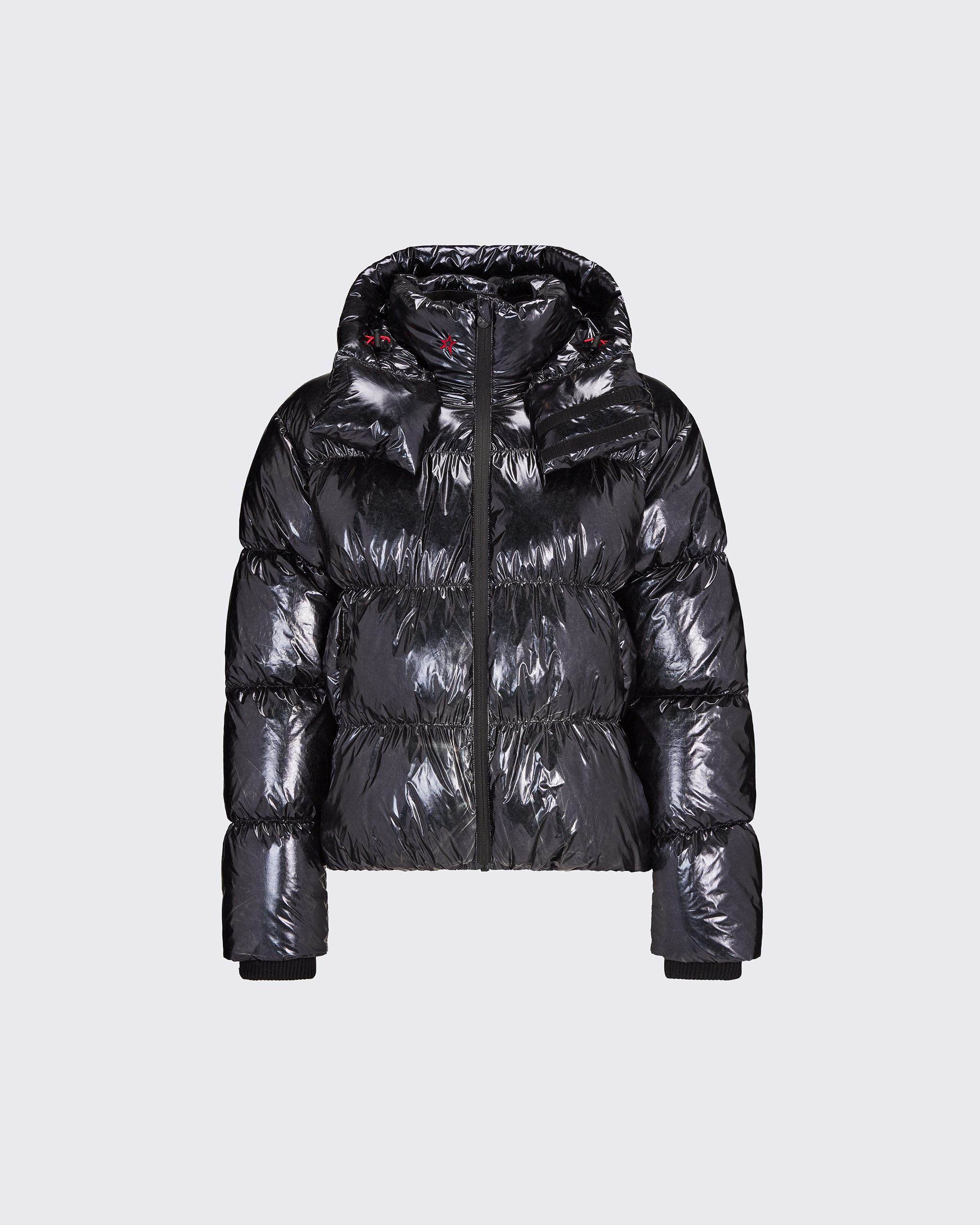 Shop Perfect Moment Metallic January Down Jacket In Black-cire