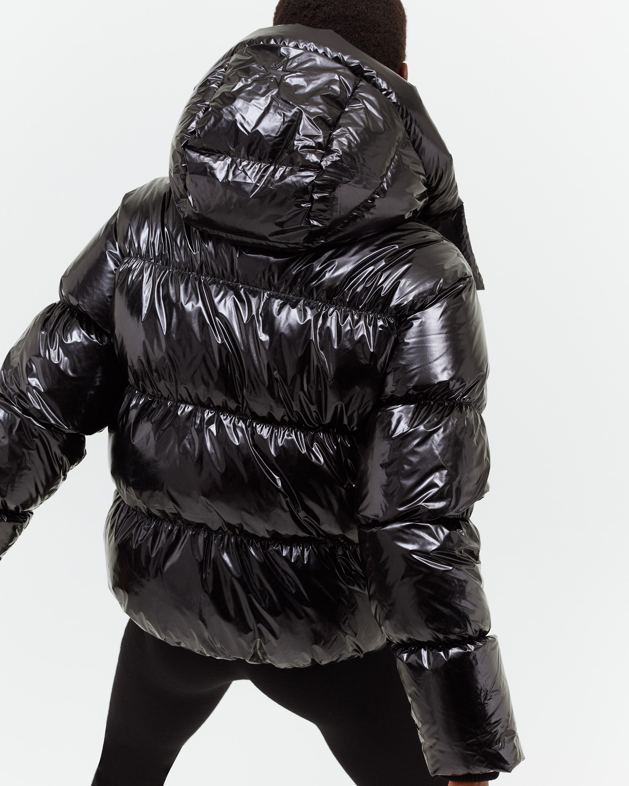 metallic snow jacket