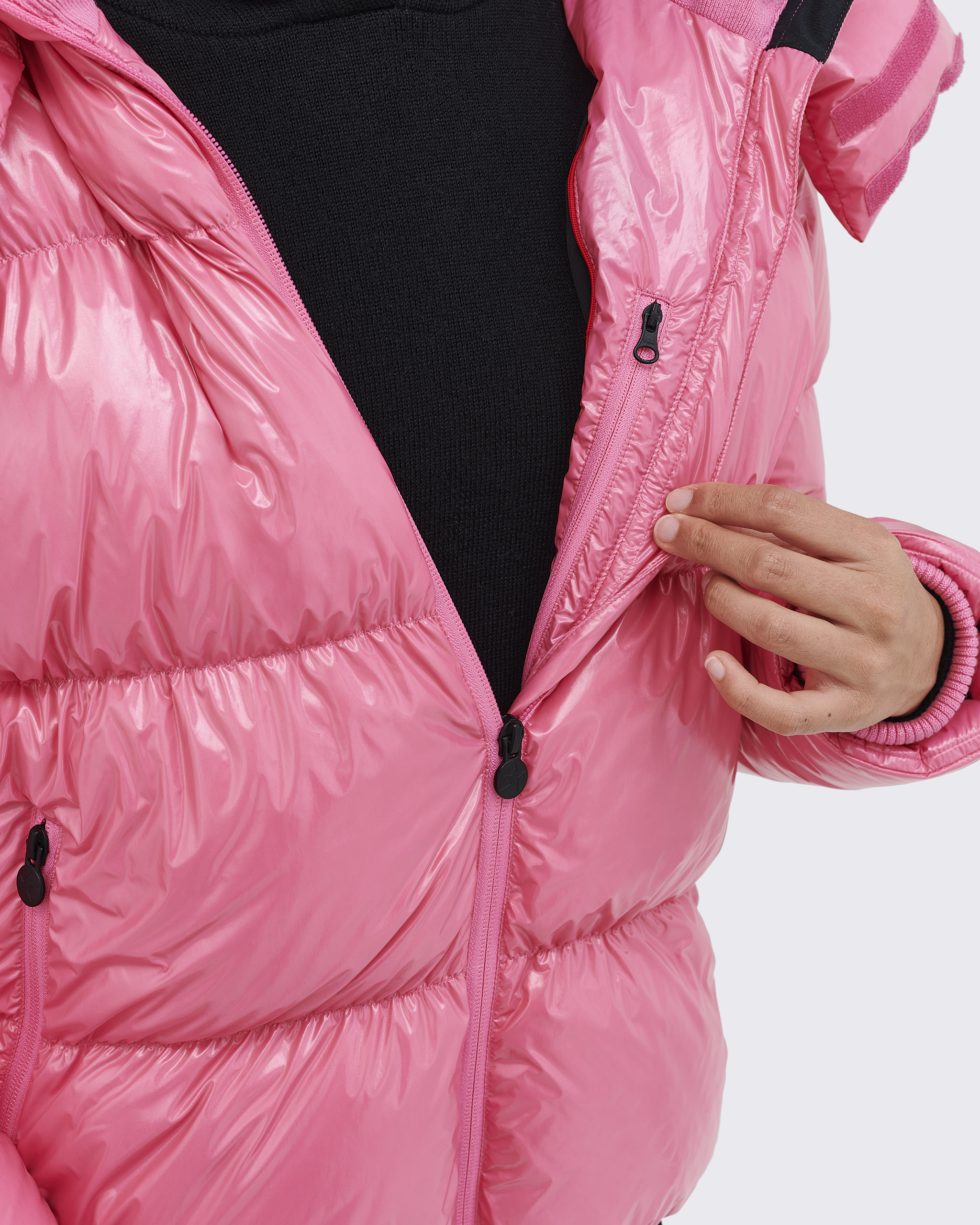 Light pink hotsell down jacket