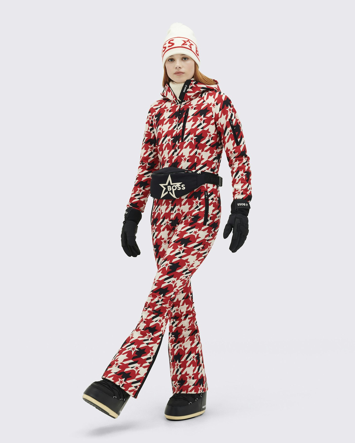 PM x BOSS Houndstooth Ski Suit 1