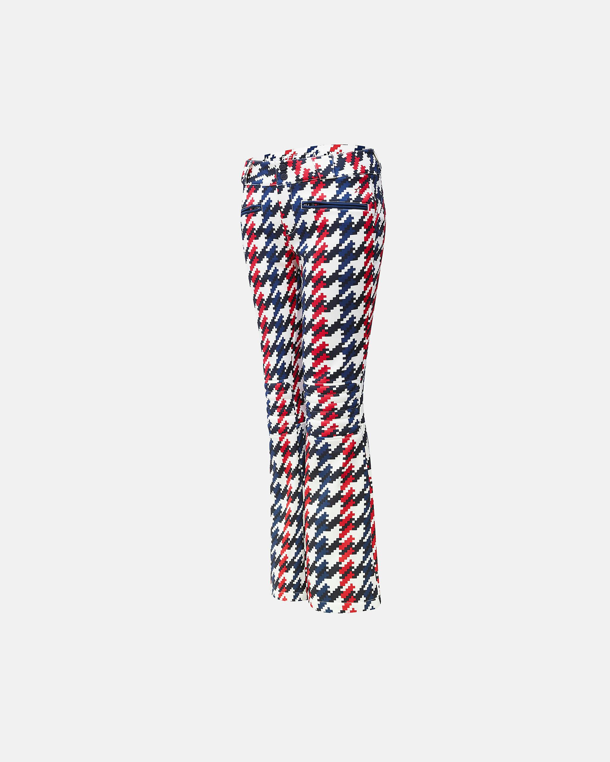 Houndstooth Mid-Rise Aurora Flare Pant 0