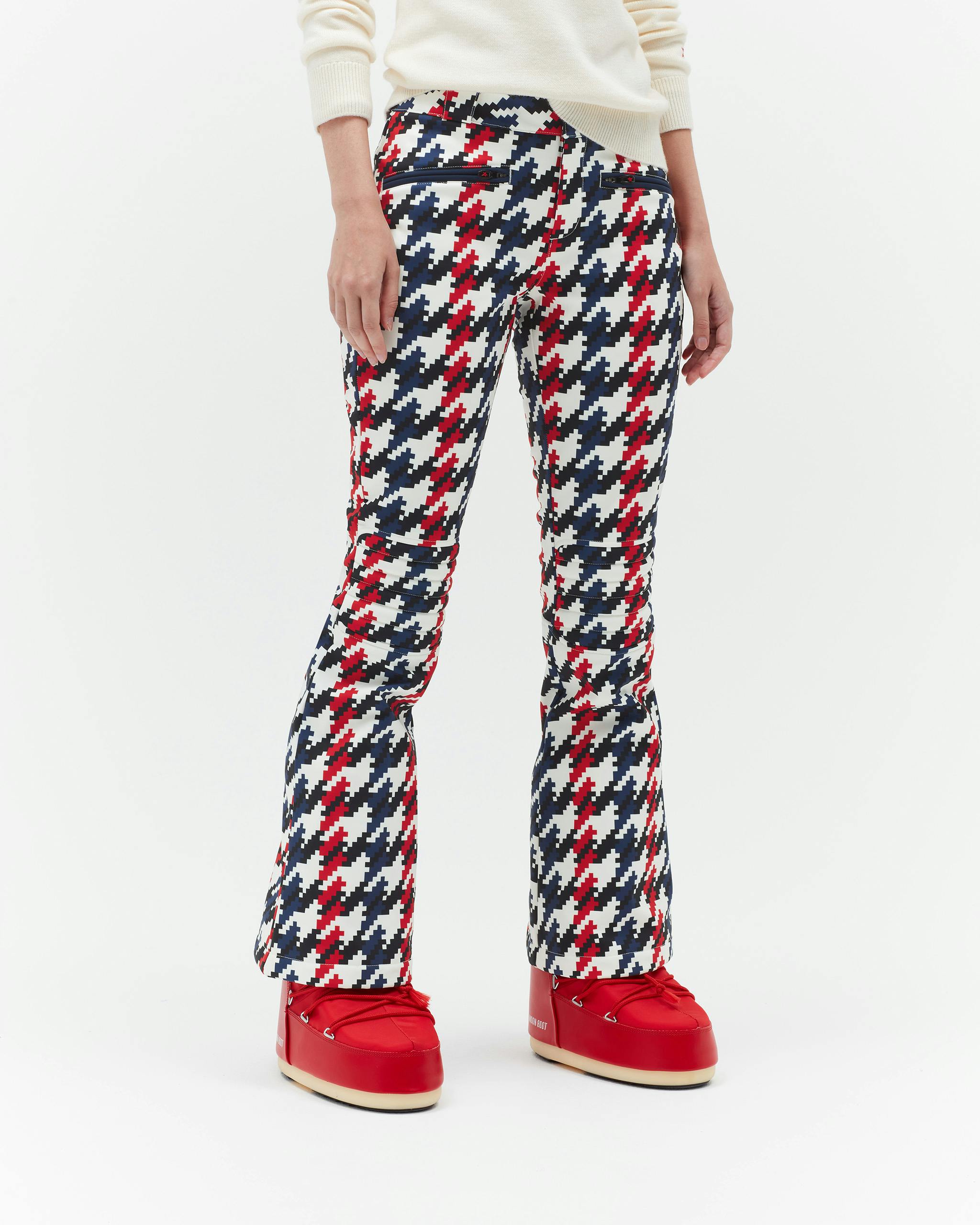 Houndstooth Aurora Flare Pant 3