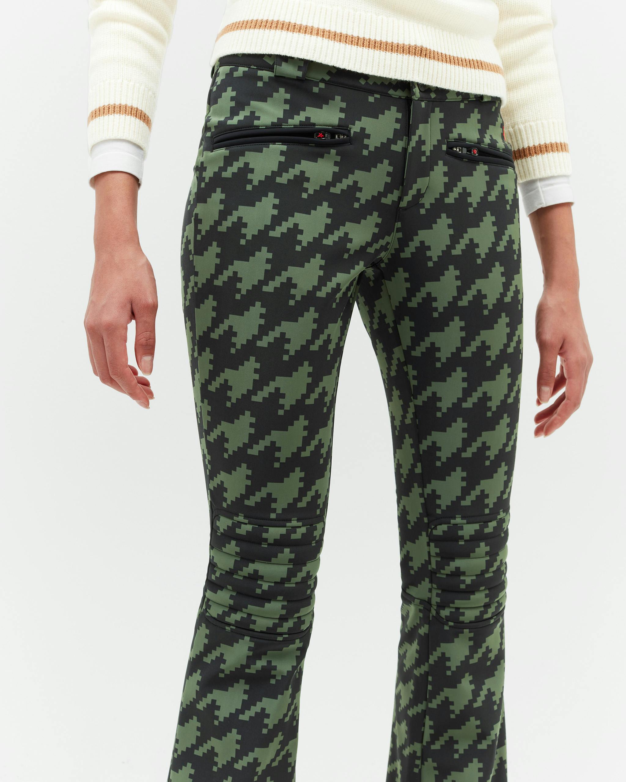 Houndstooth Mid-Rise Aurora Flare Pant 4