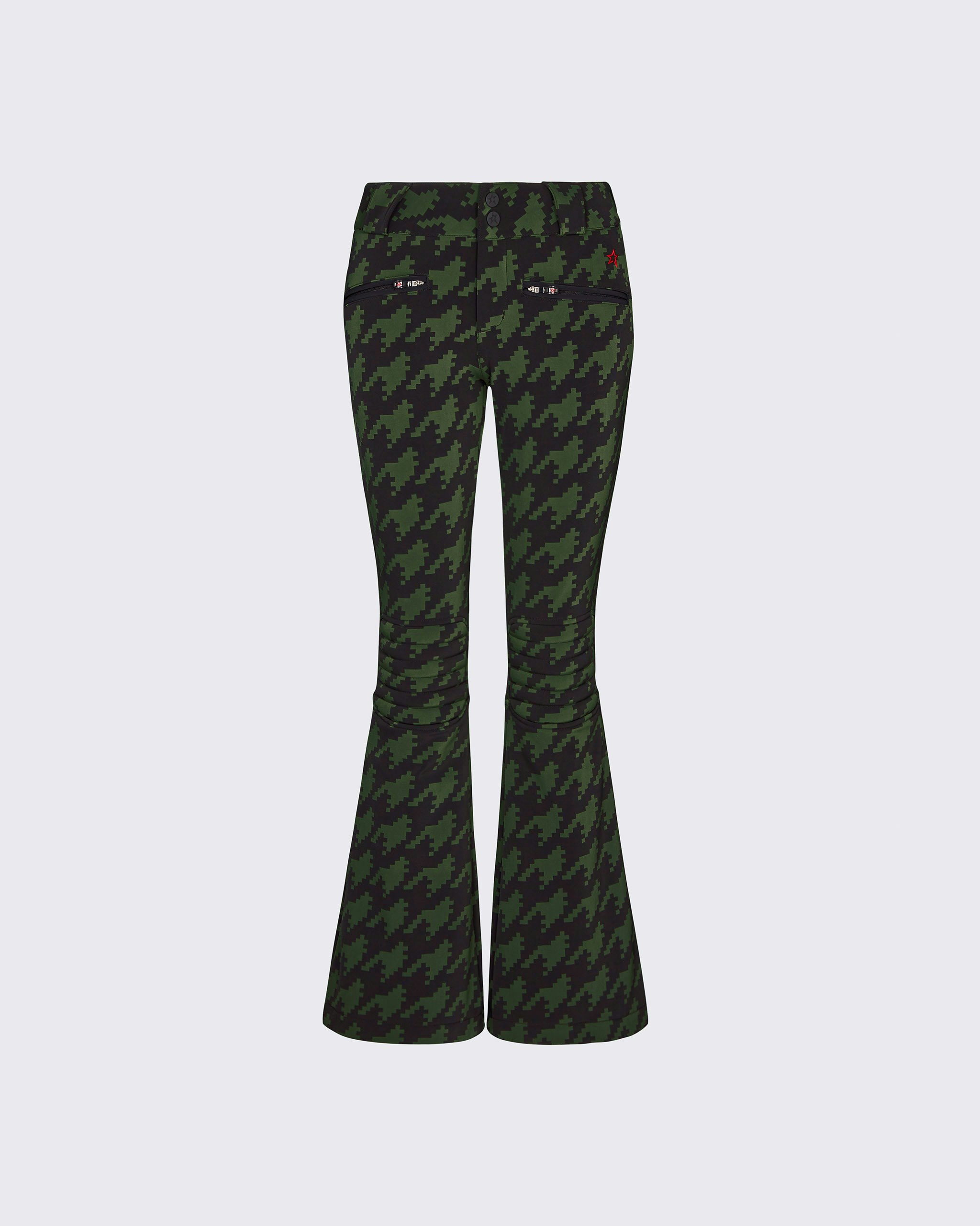 Buy Perfect Moment Exclusive To – Aurora Houndstooth Flared Ski Pants -  Pink At 40% Off