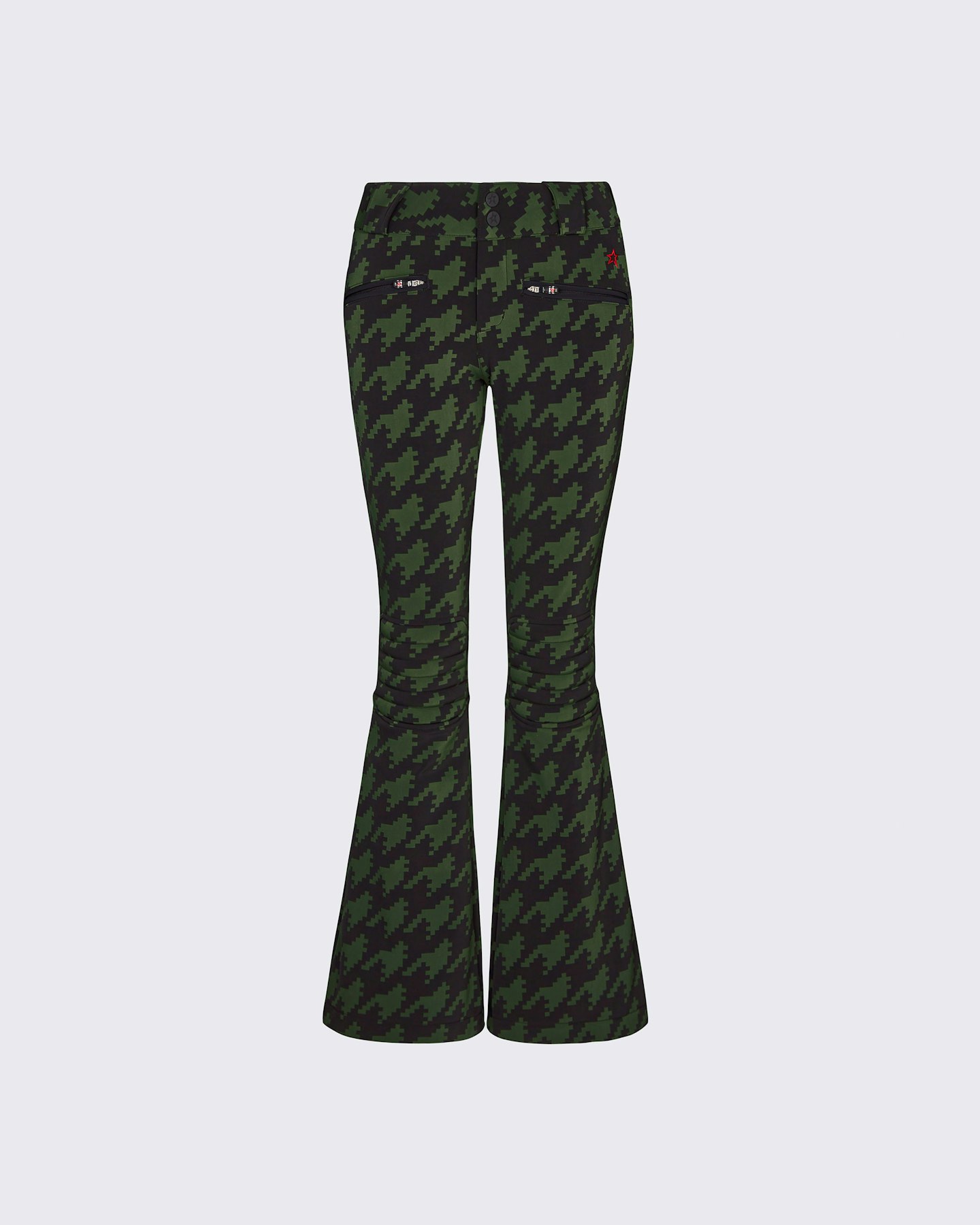 Houndstooth Mid-Rise Aurora Flare Pant 0