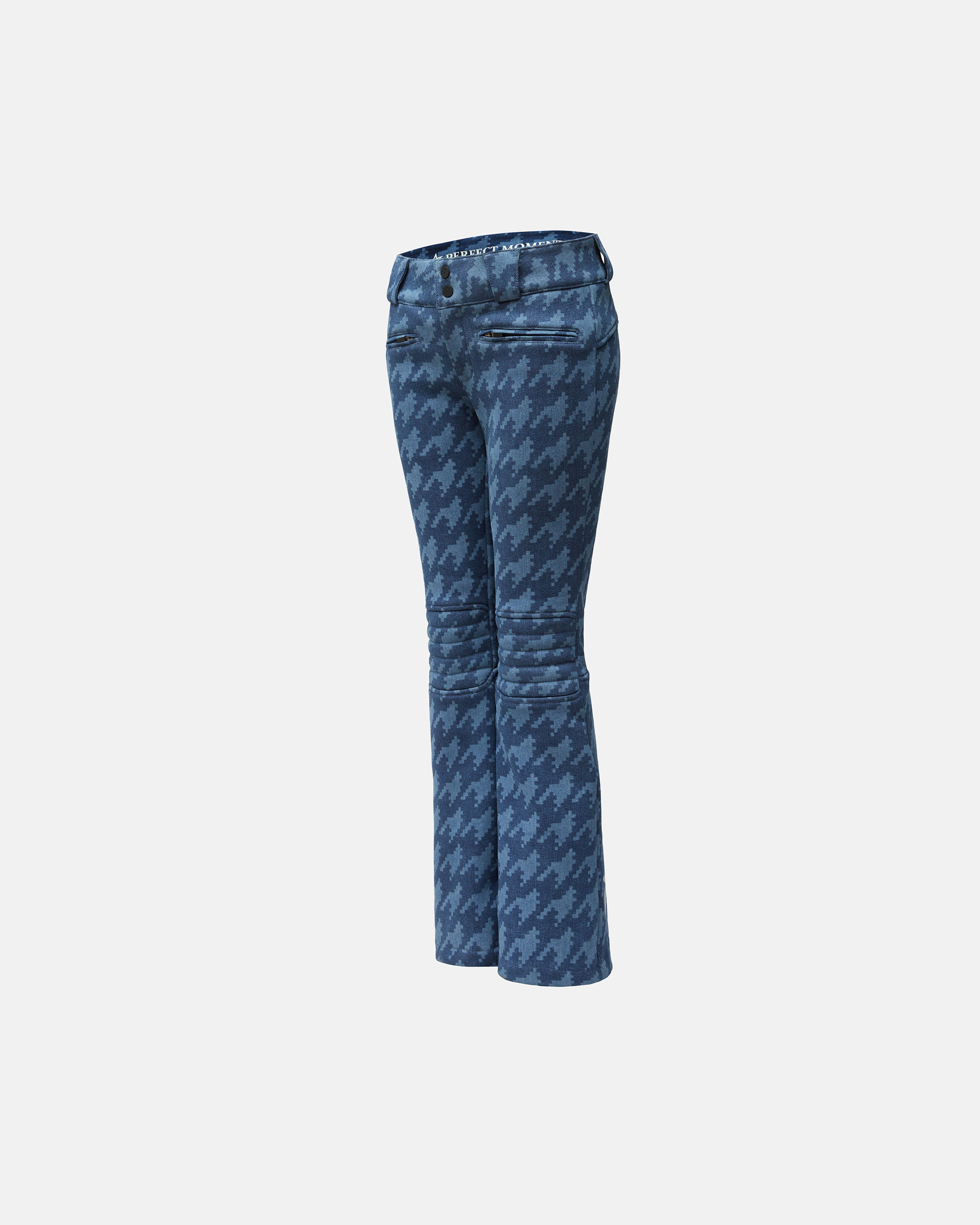 Shop Perfect Moment Aurora Mid Rise Pant In Houndstooth-mid-indigo