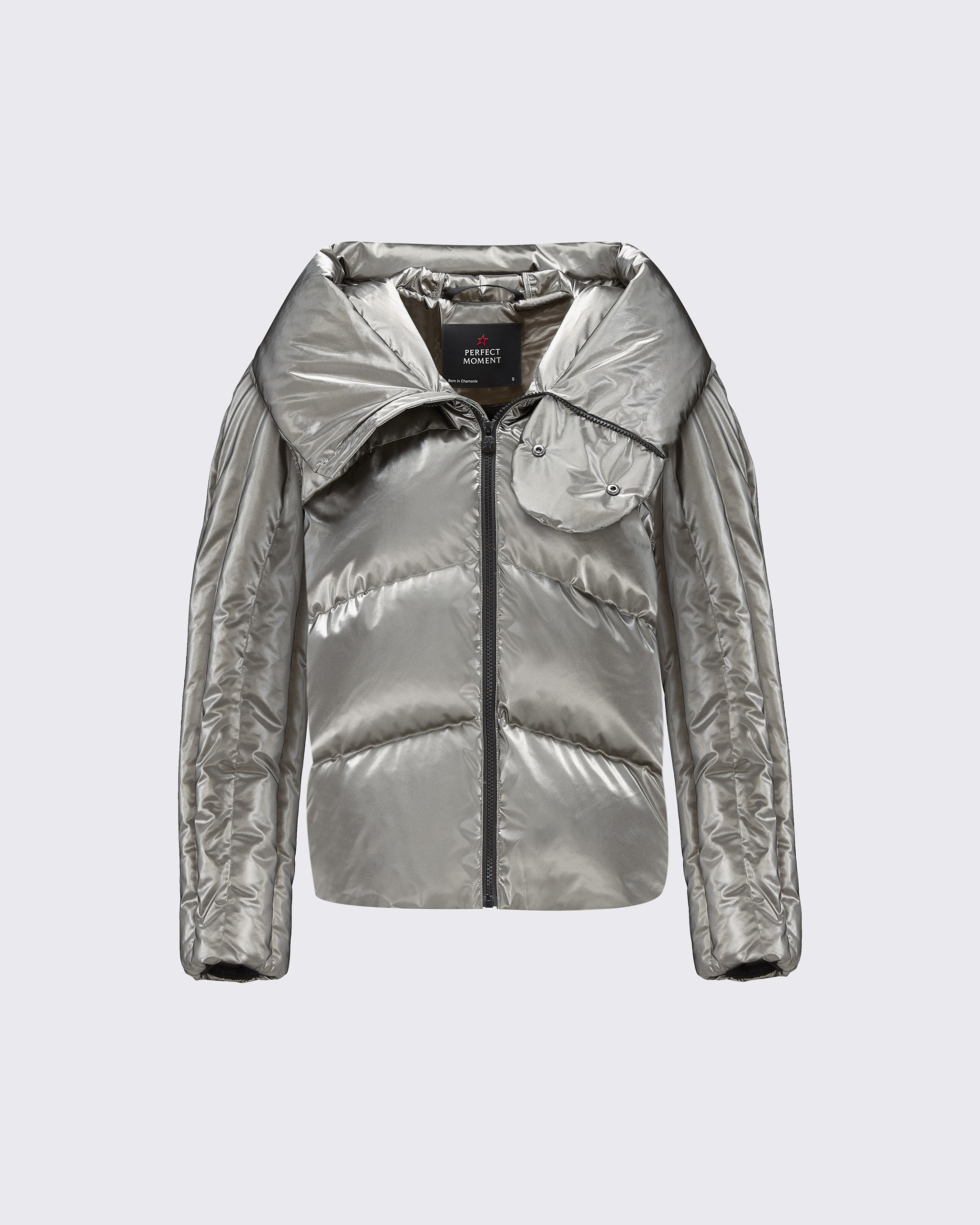 Perfect Moment Orelle Down Jacket M In Gunmetal