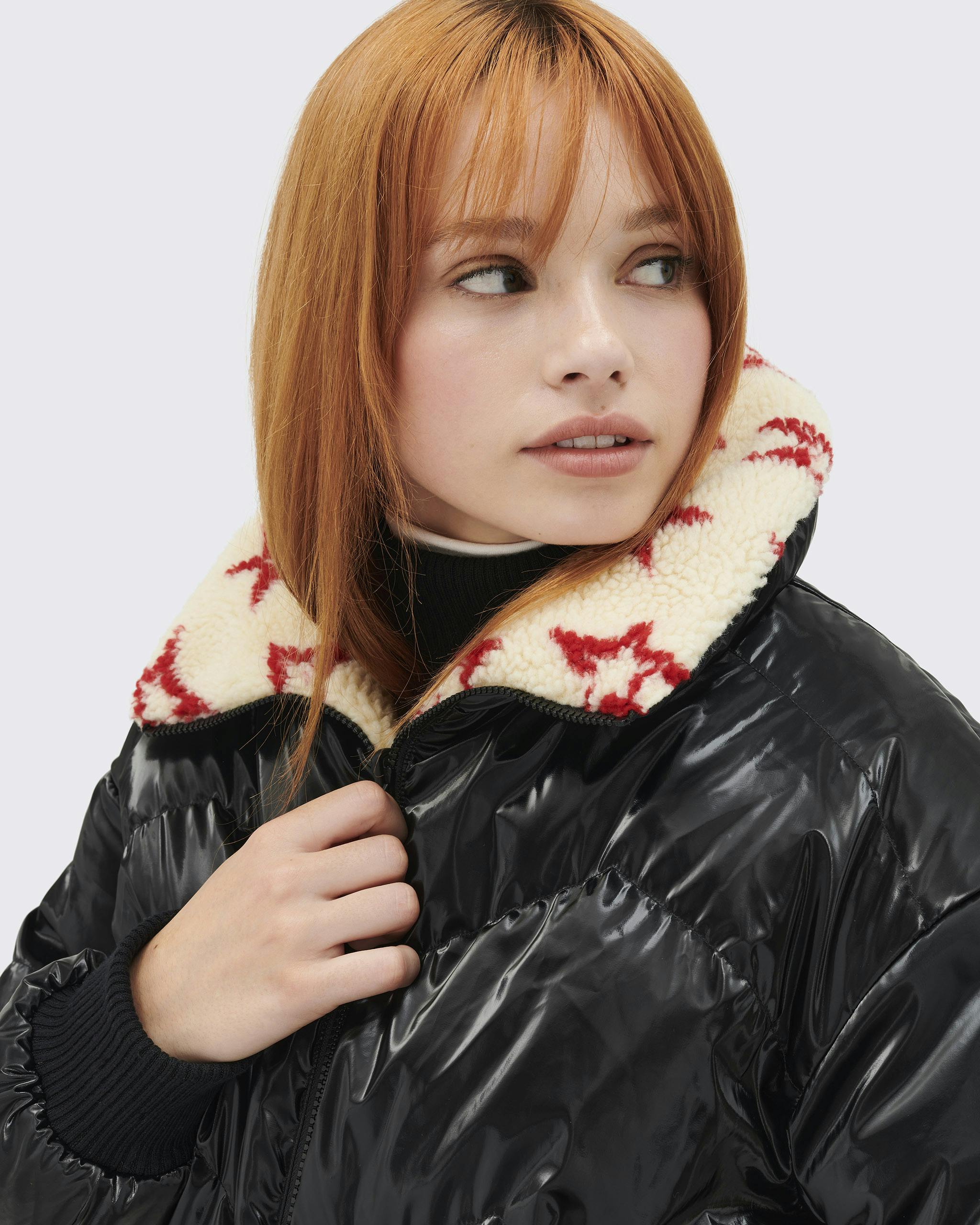 Reversible Metallic Shearling Jacket | Perfect Moment