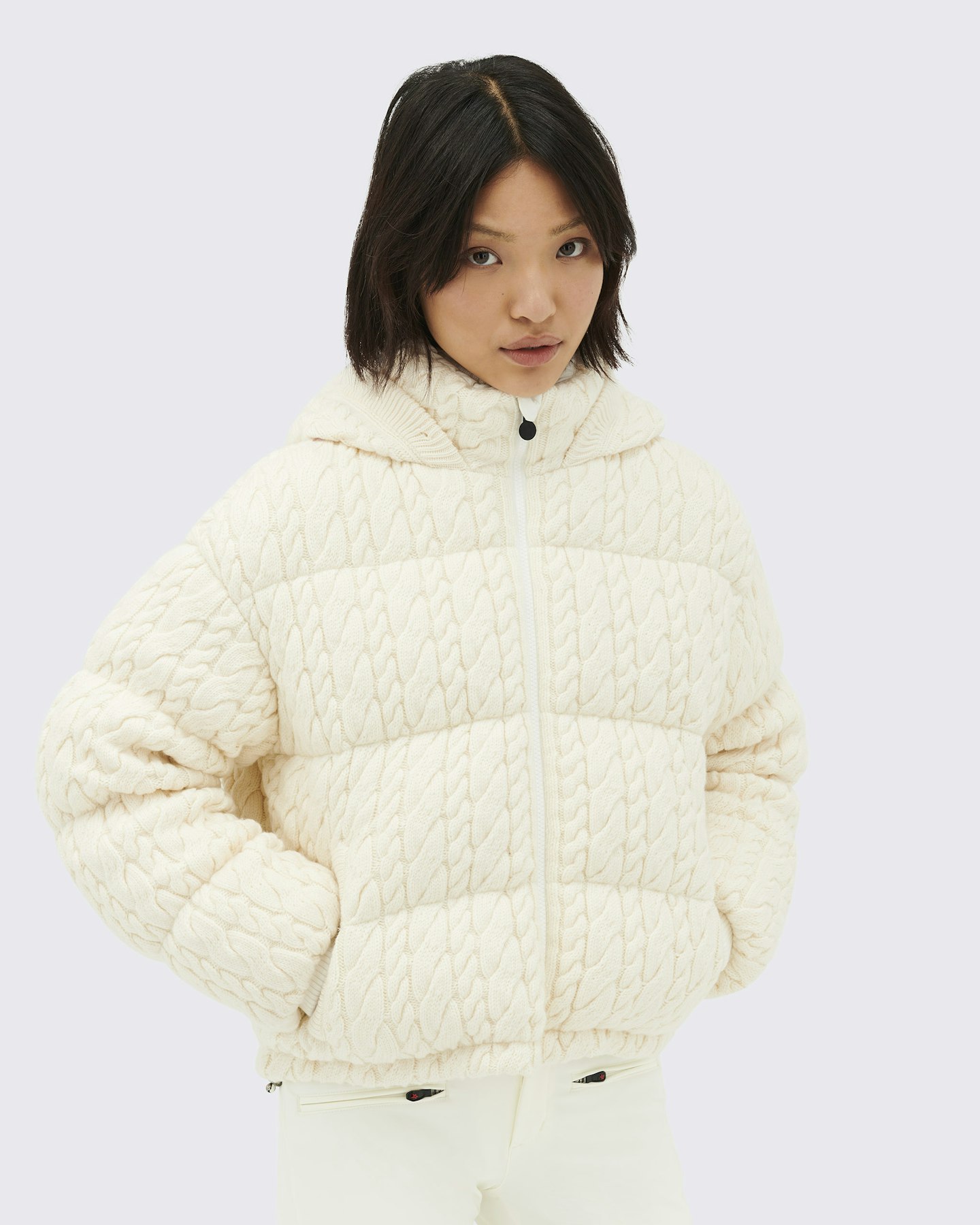 Kate Cable Knit Down Jacket 1