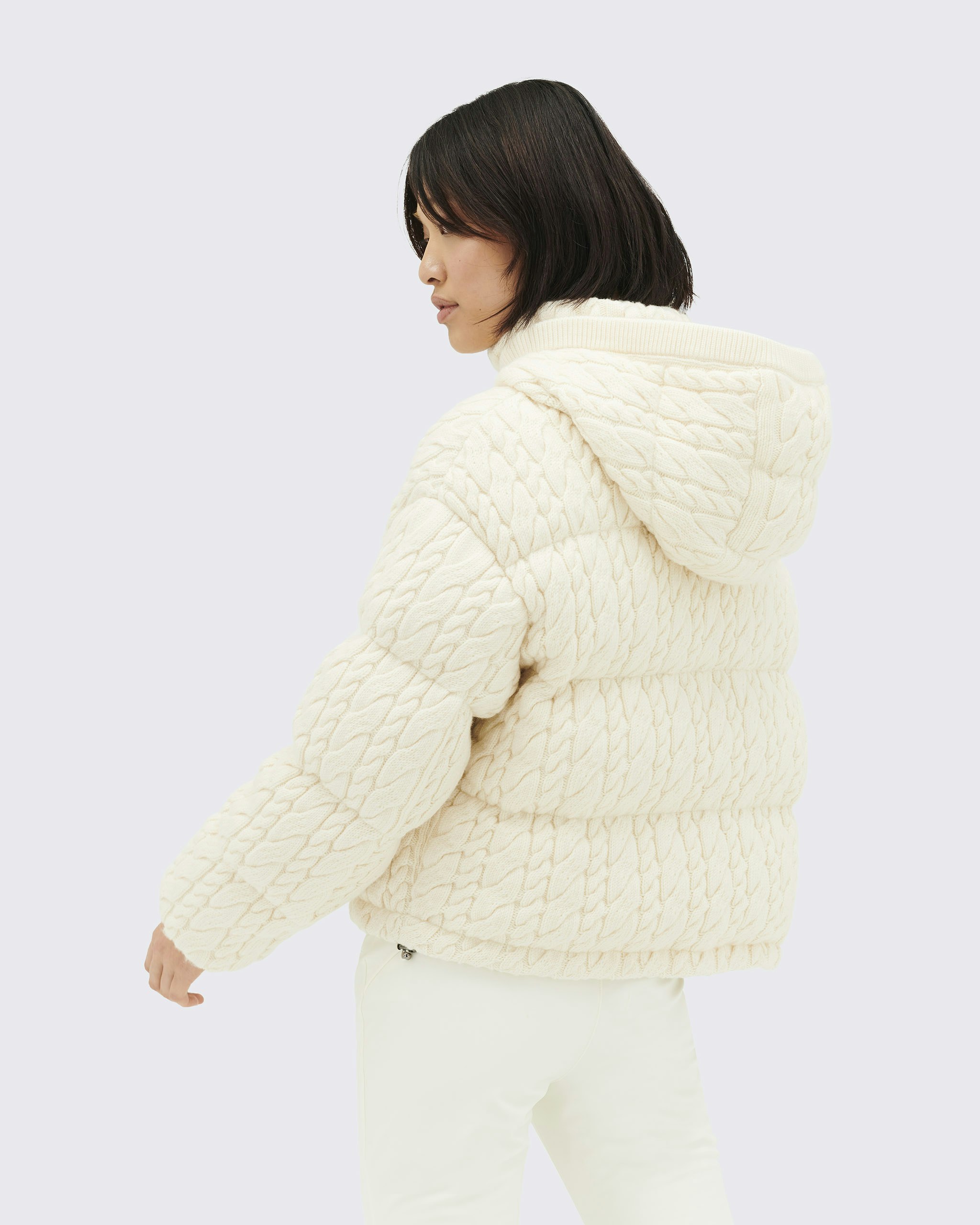 Kate Cable Knit Down Jacket 2