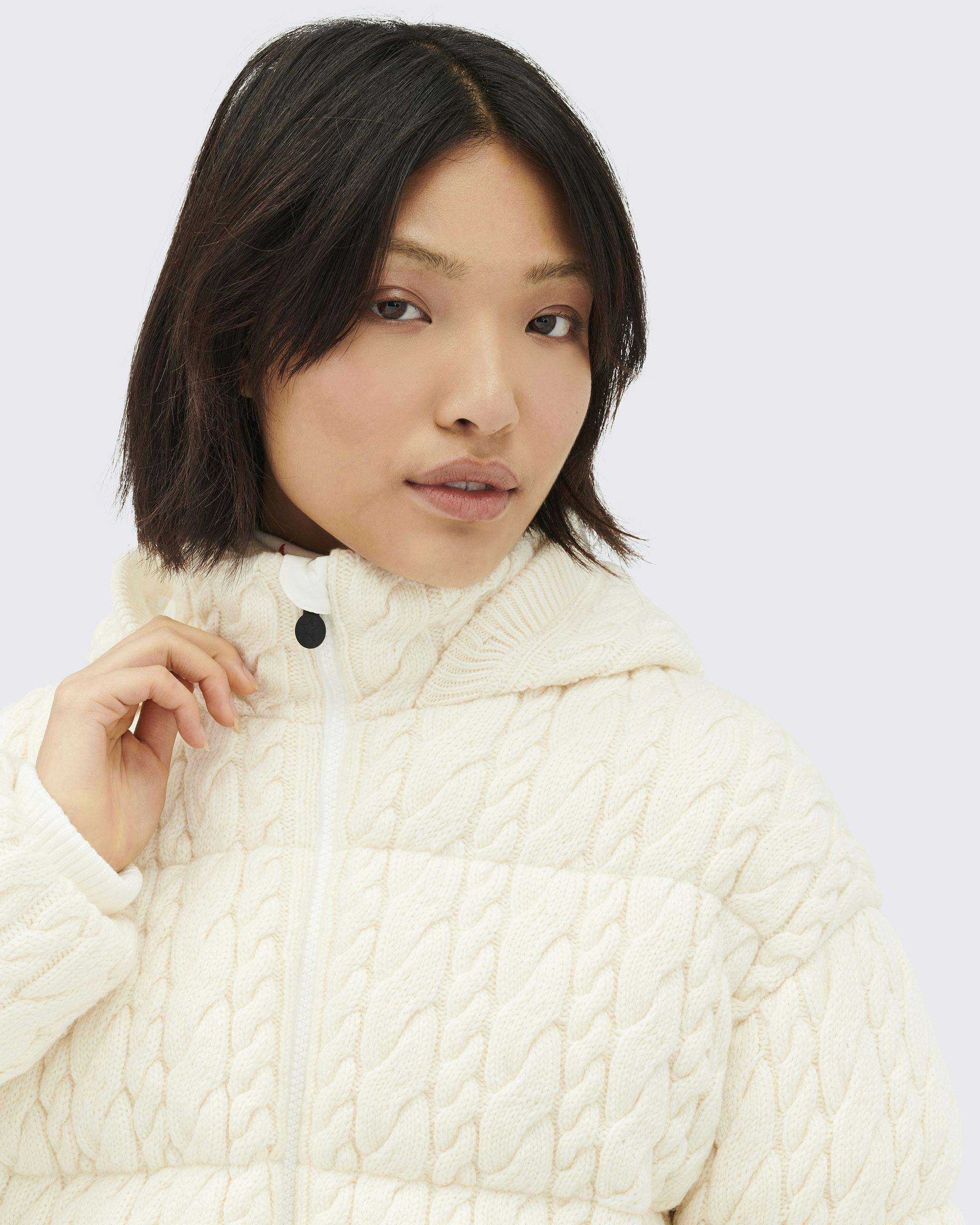 Kate Cable Knit Down Jacket Perfect Moment kate-cable-knit-down-jacket-perfect-moment
