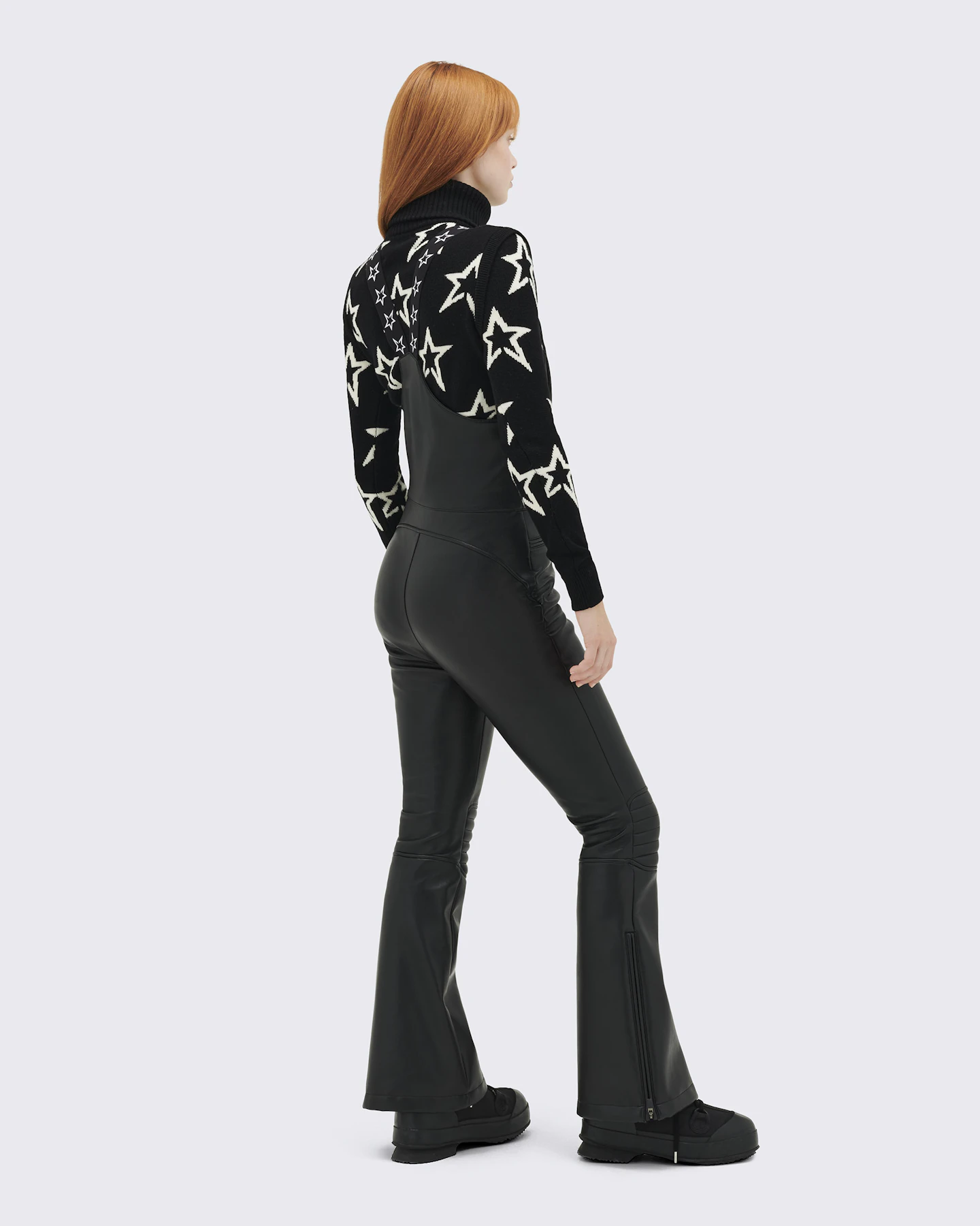 Frankie Faux Leather Salopette Pants 2