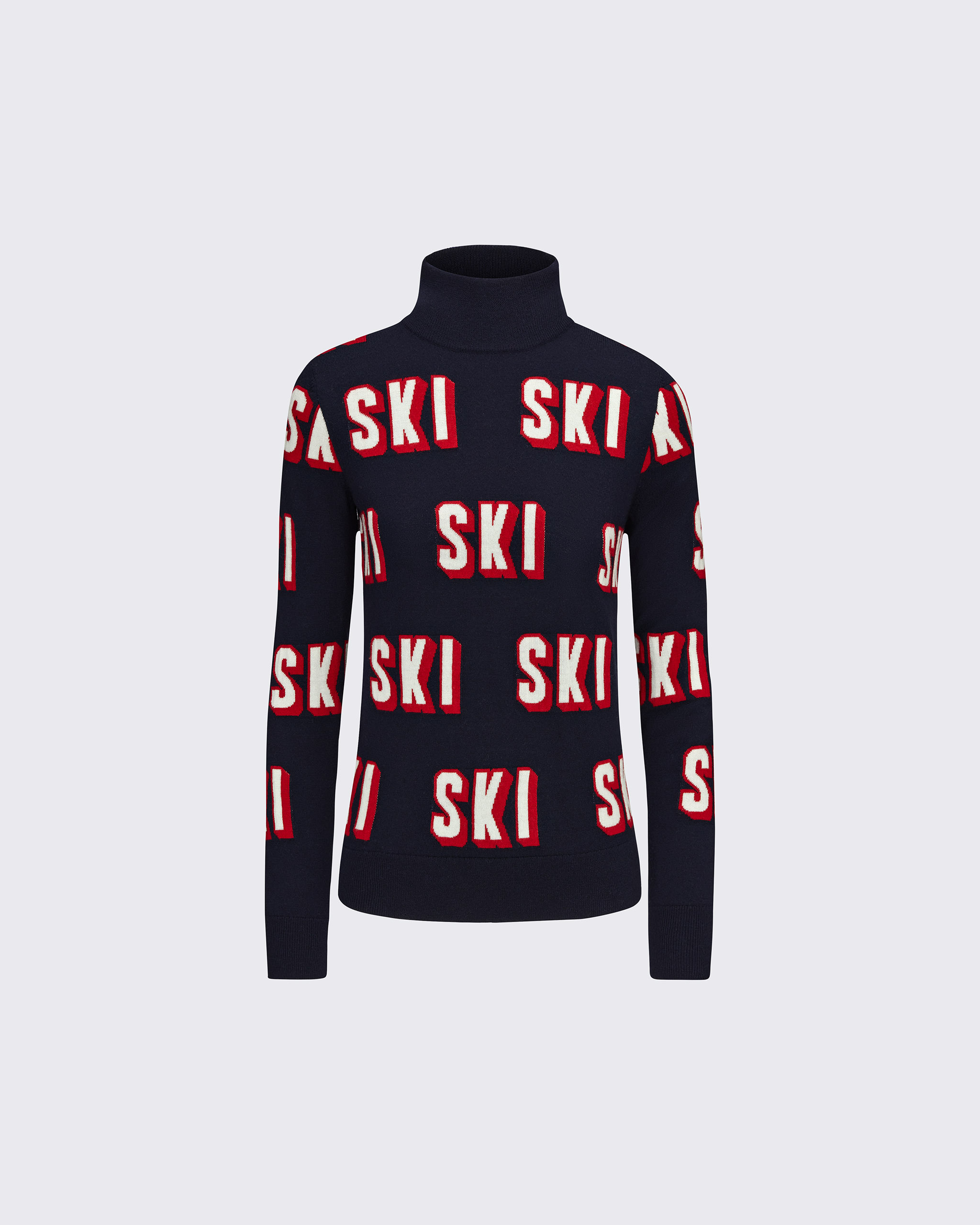 Shop Perfect Moment 3d Ski Sweater In Navy