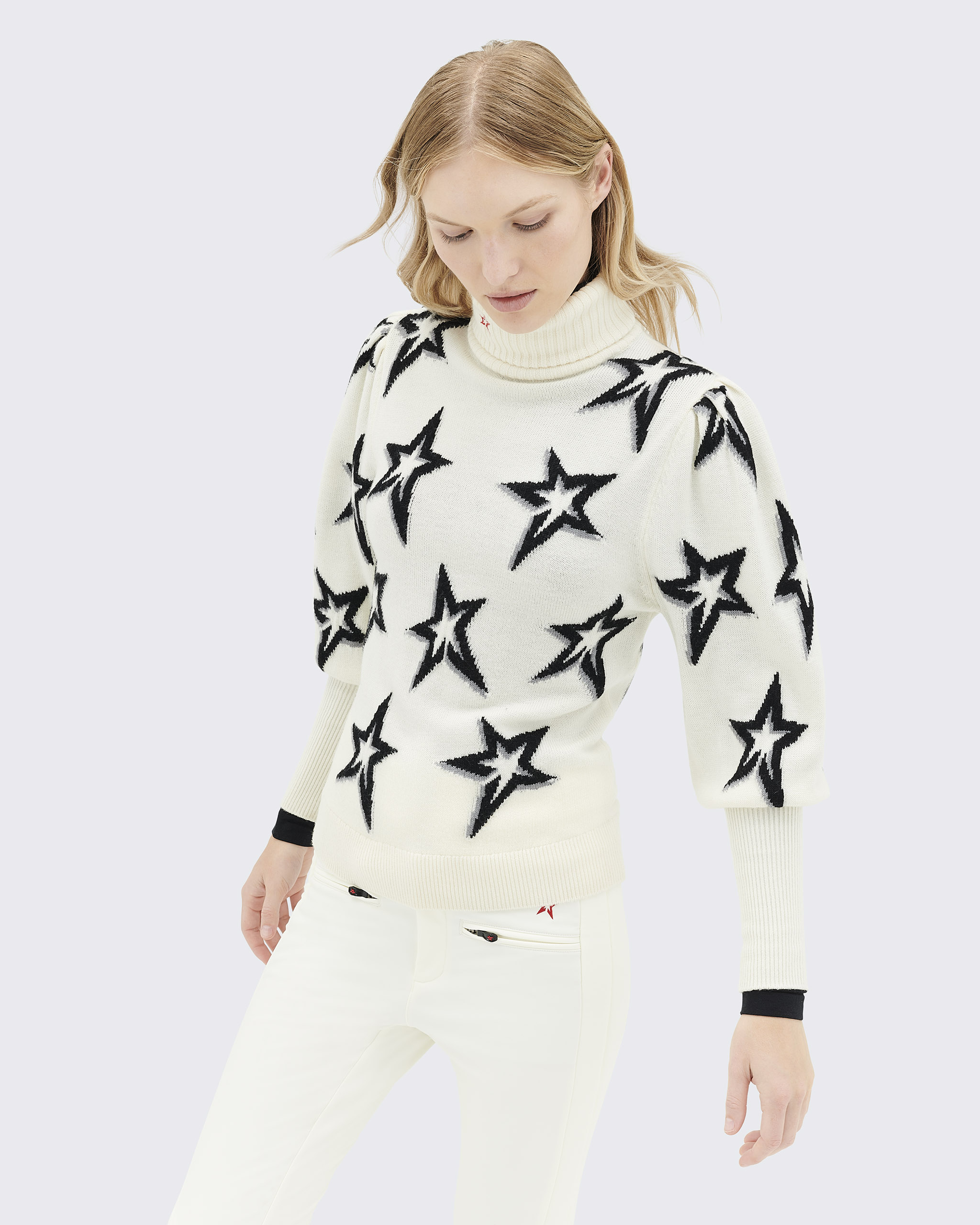 White balloon clearance sleeve sweater