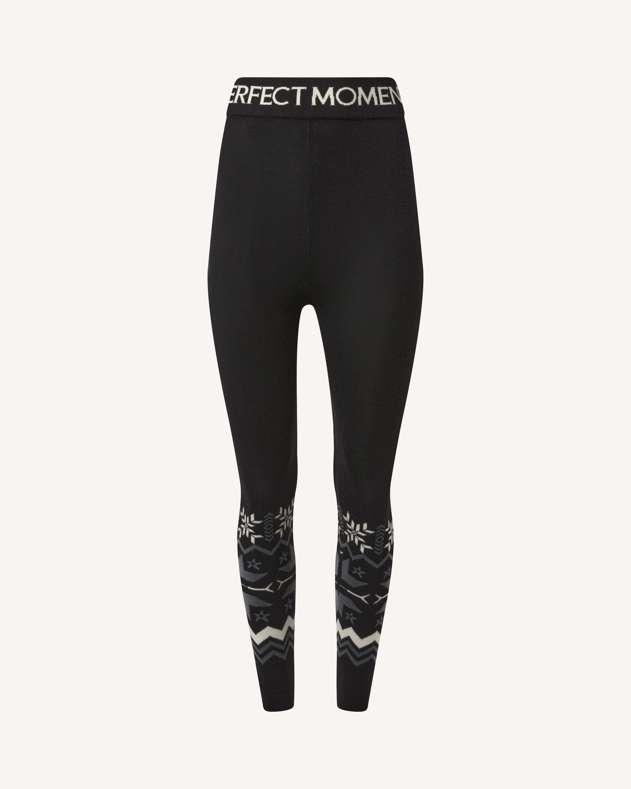 Perfect Moment Nordic Merino Wool Legging Xl In Black