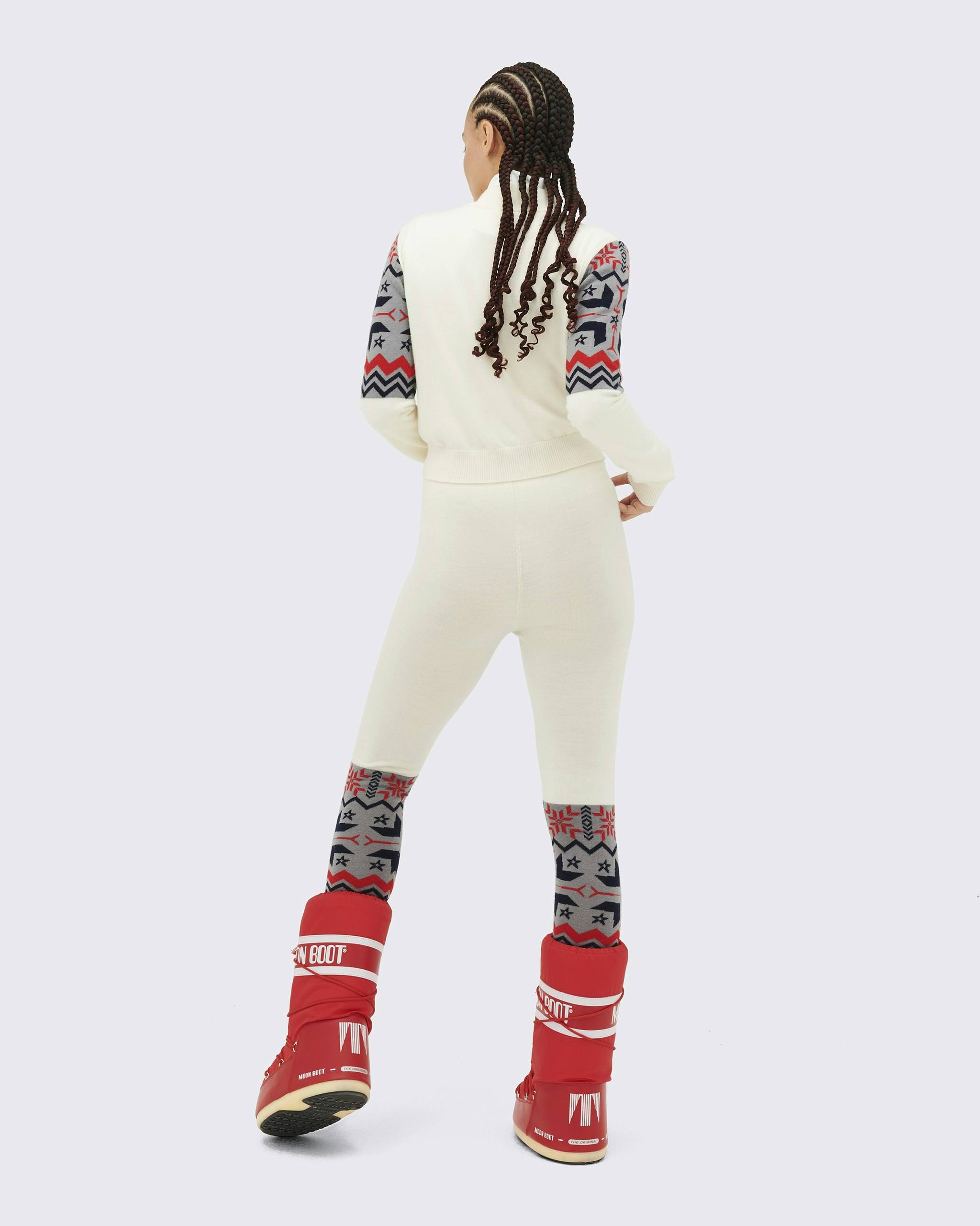 Nordic Merino Wool Legging Xl In White