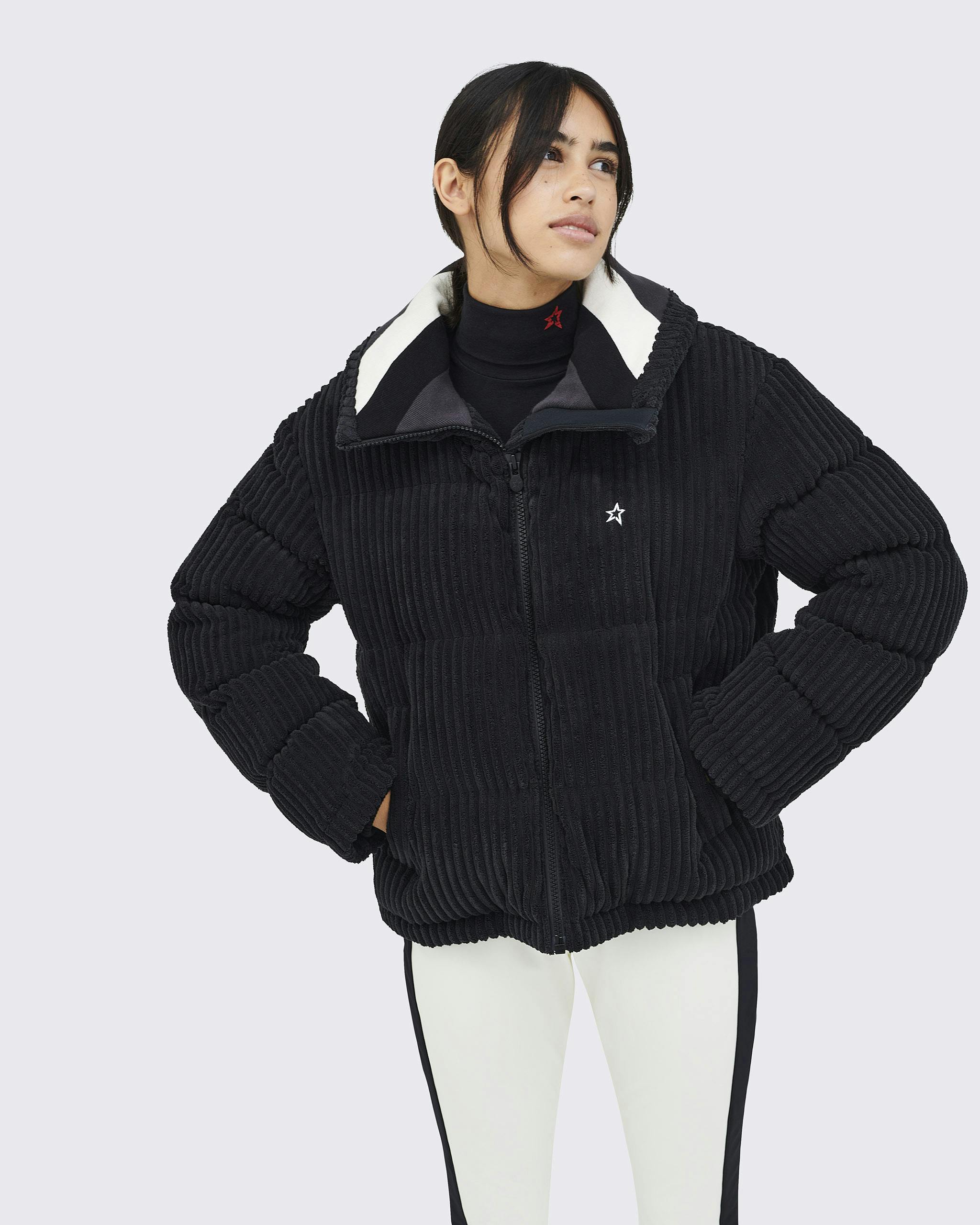 Corduroy Down Puffer Jacket | Perfect Moment