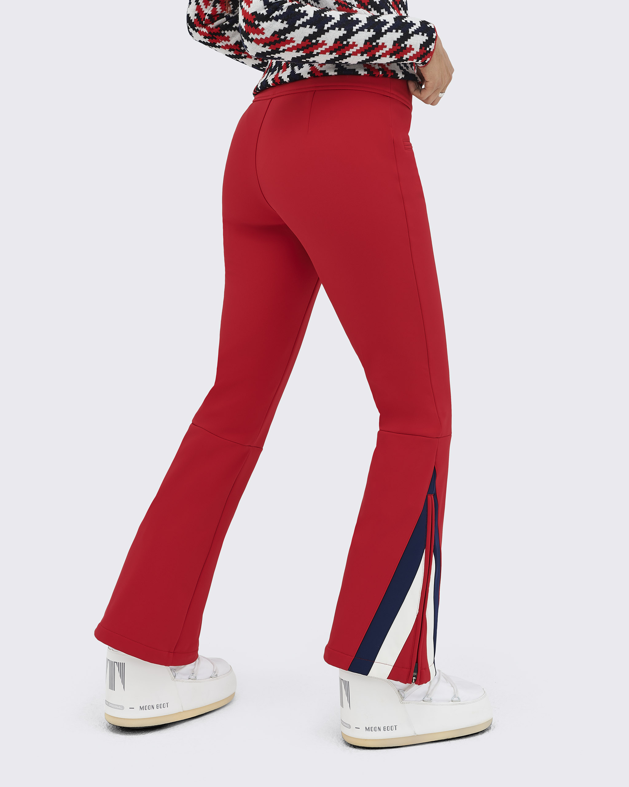 Red deals flared pants