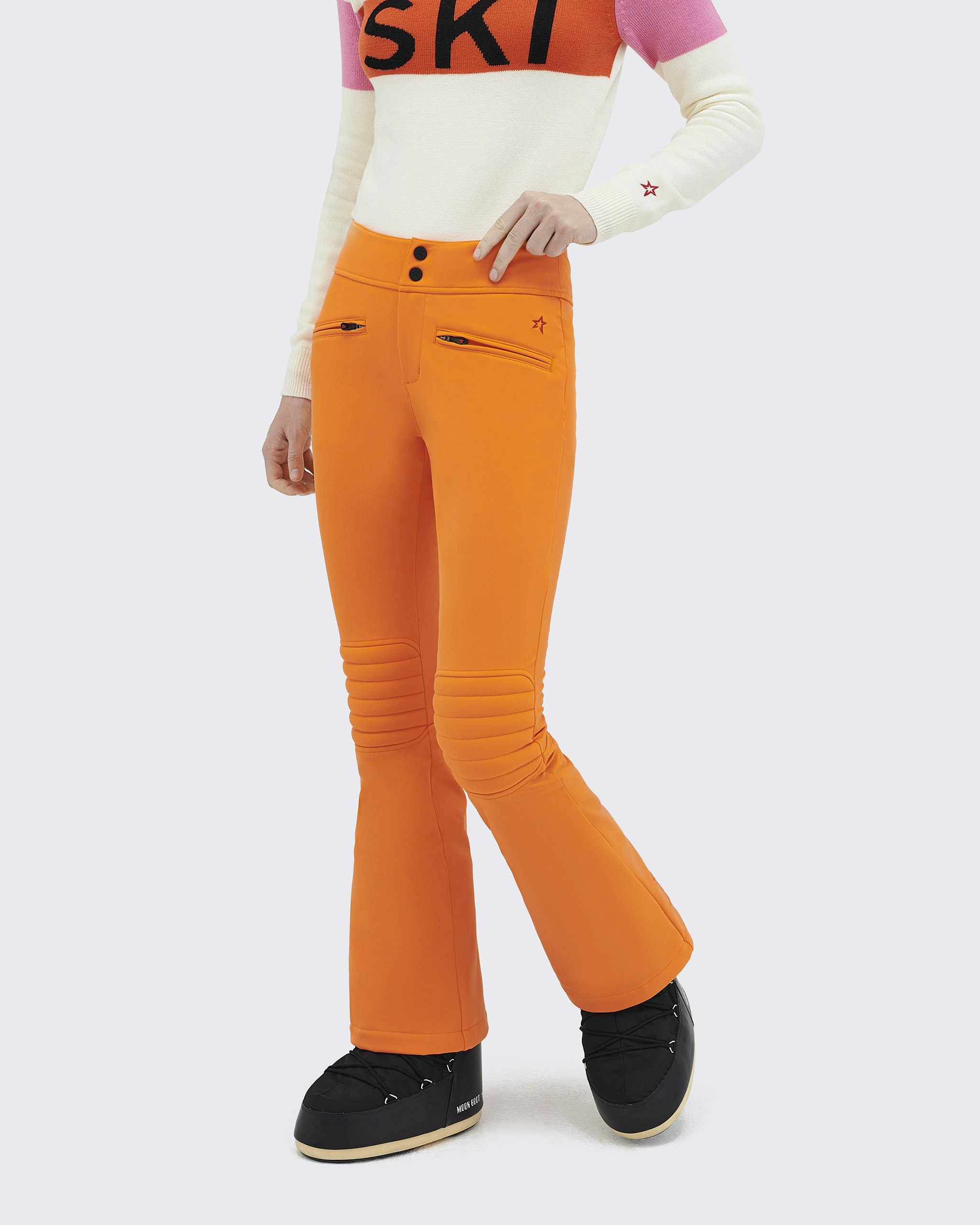 Womens Perfect Moment red Aurora High-Rise Flared Ski Trousers