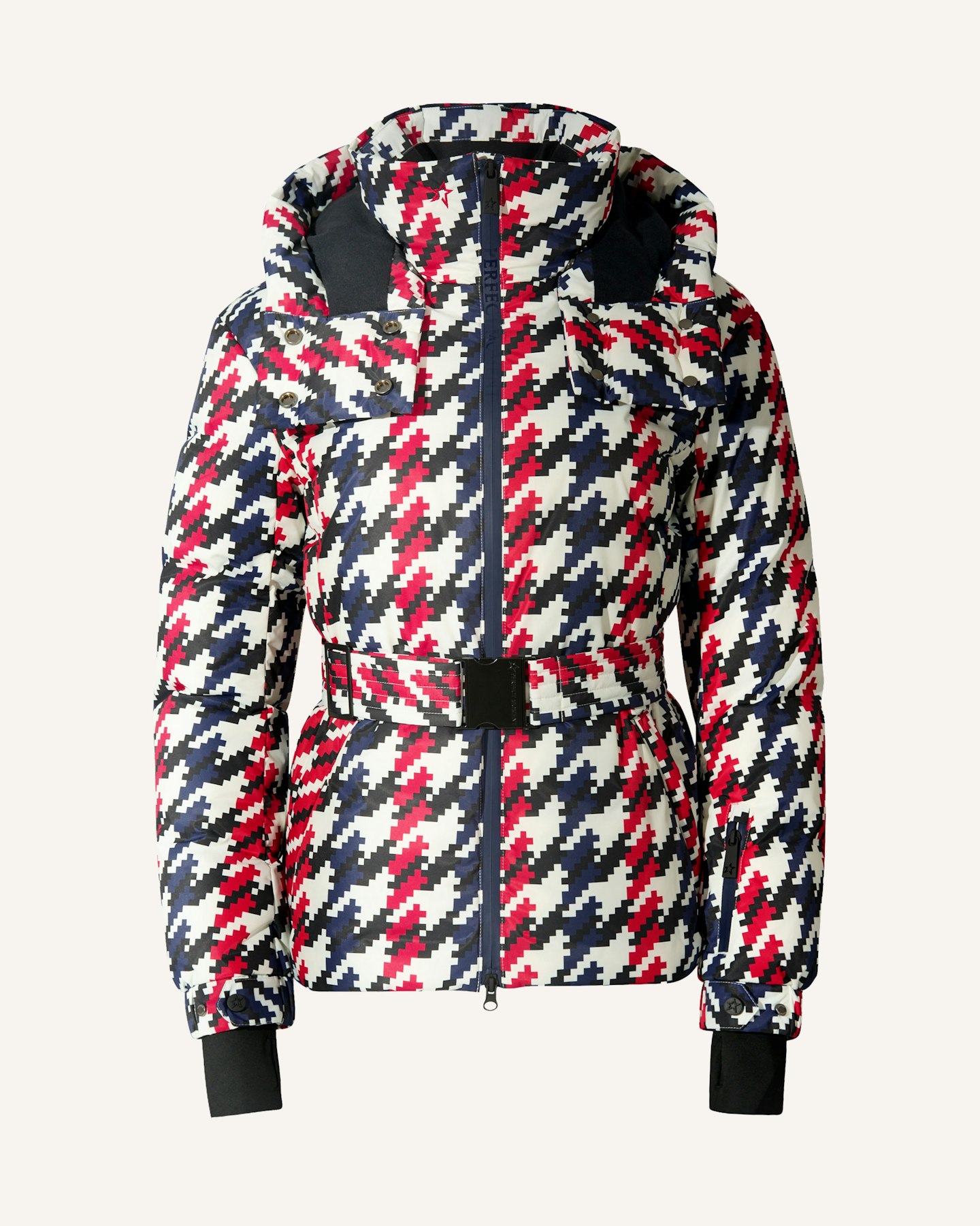 Houndstooth Candice Down Parka Jacket 0