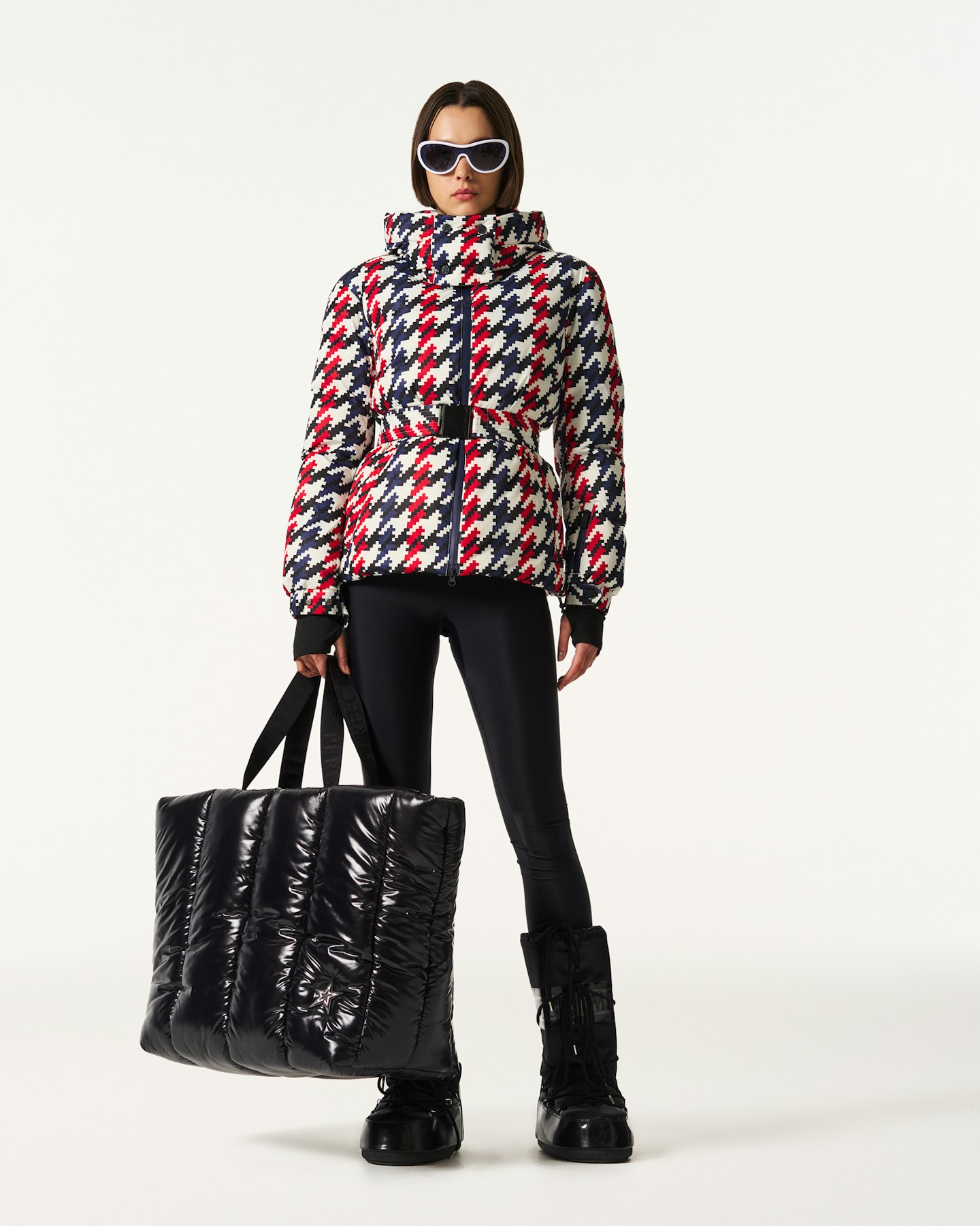 Houndstooth Candice Down Parka Jacket 1
