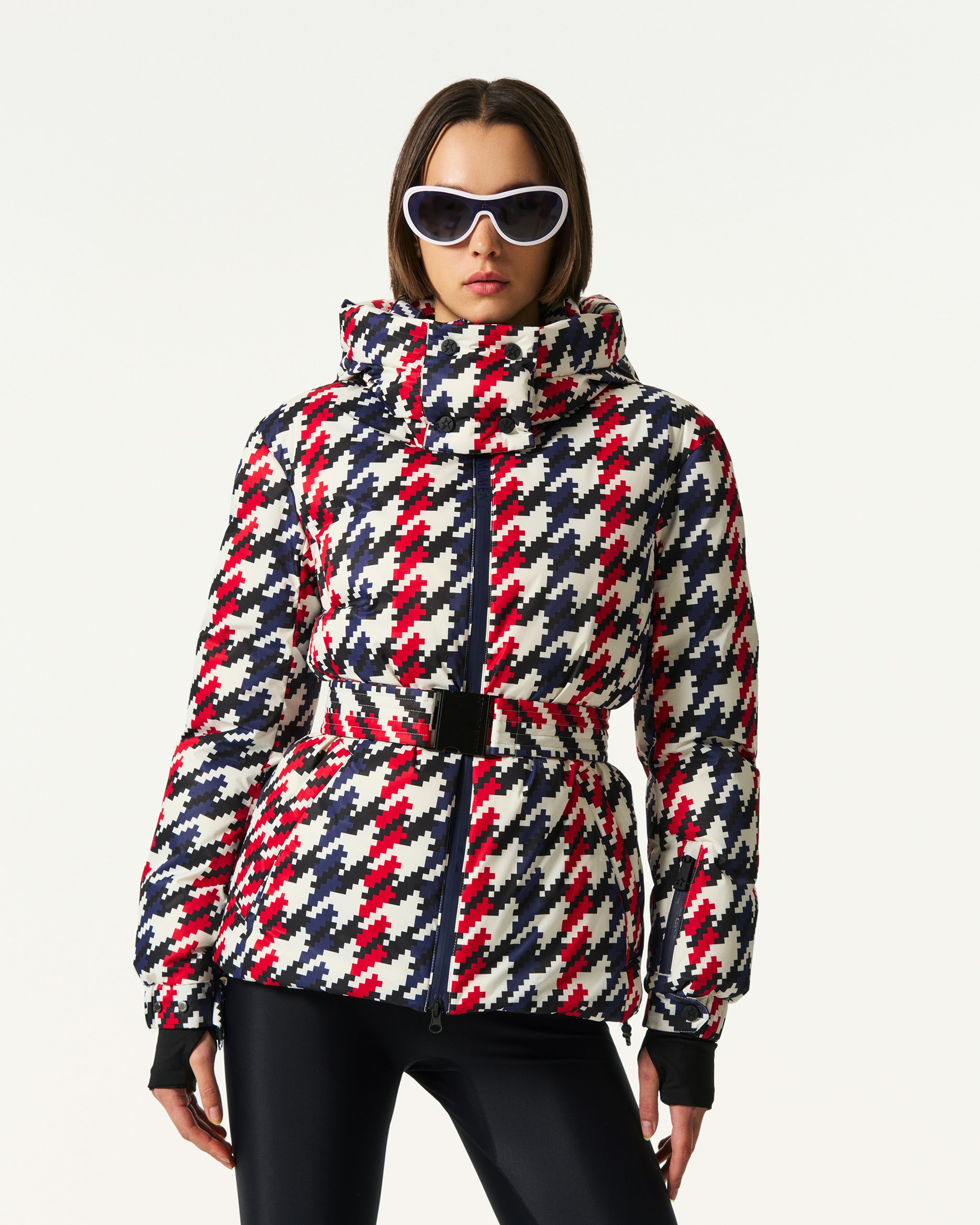 Houndstooth Candice Down Parka Jacket 2