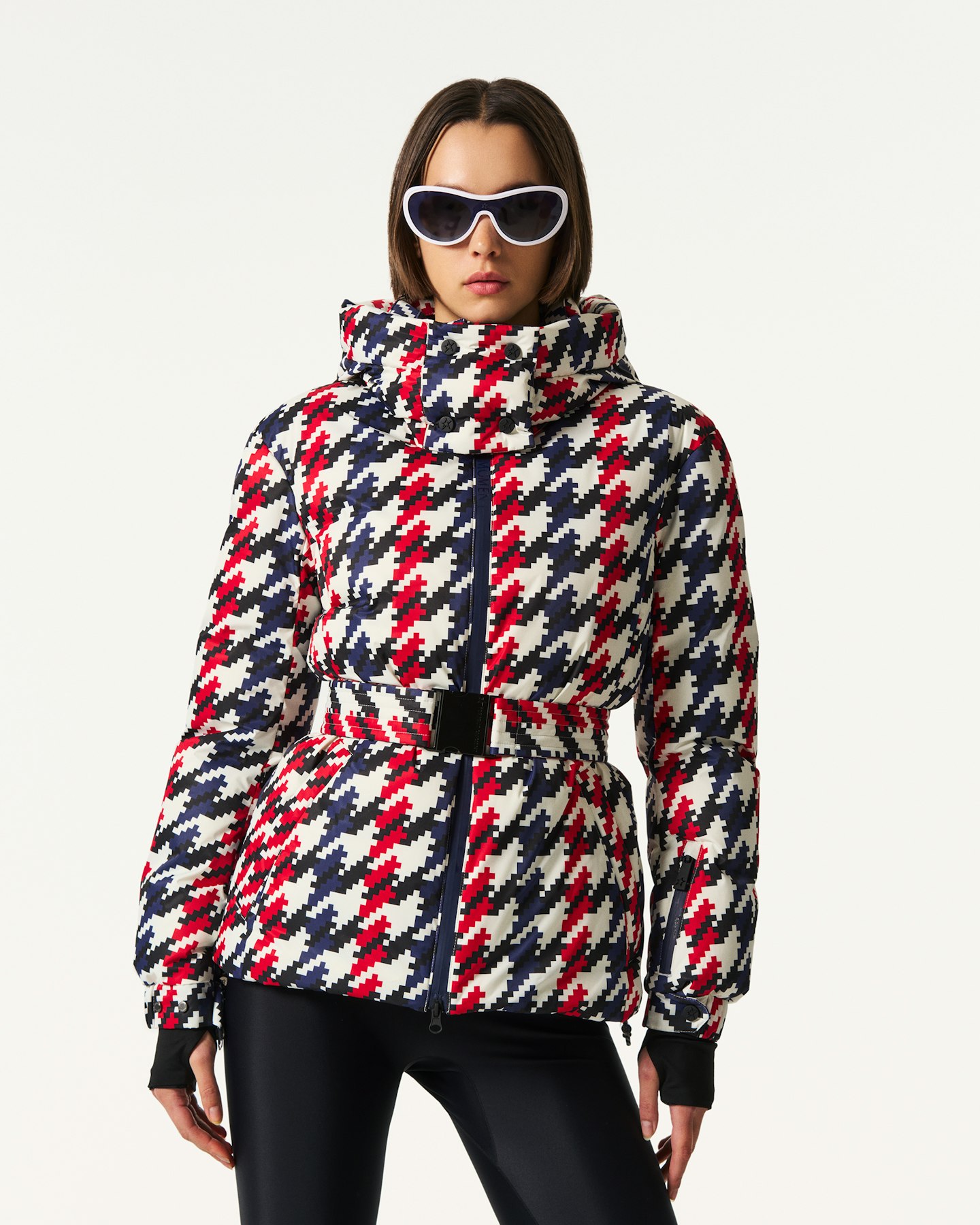 Houndstooth Candice Down Parka Jacket 2