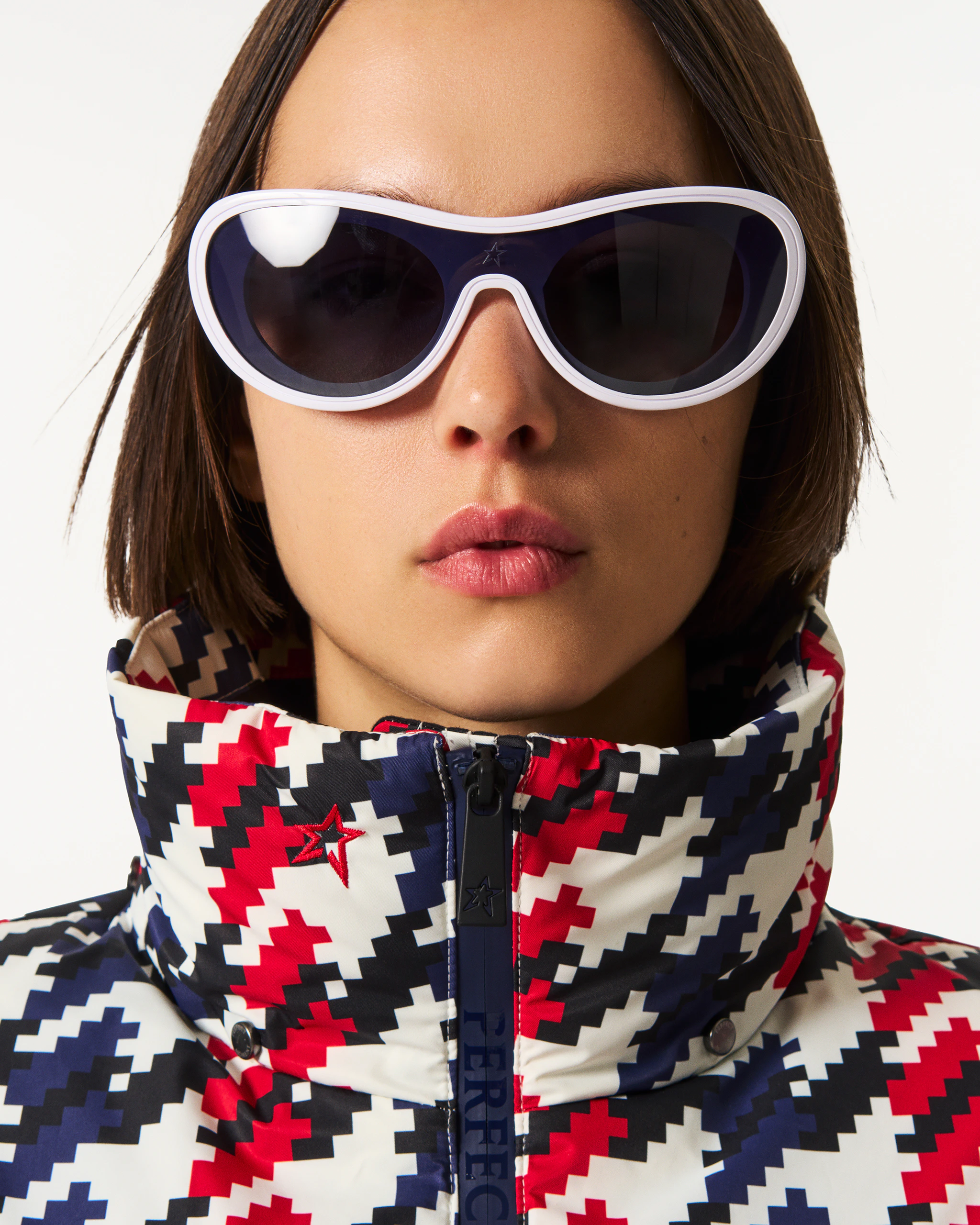 Houndstooth Candice Down Parka Jacket | Perfect Moment