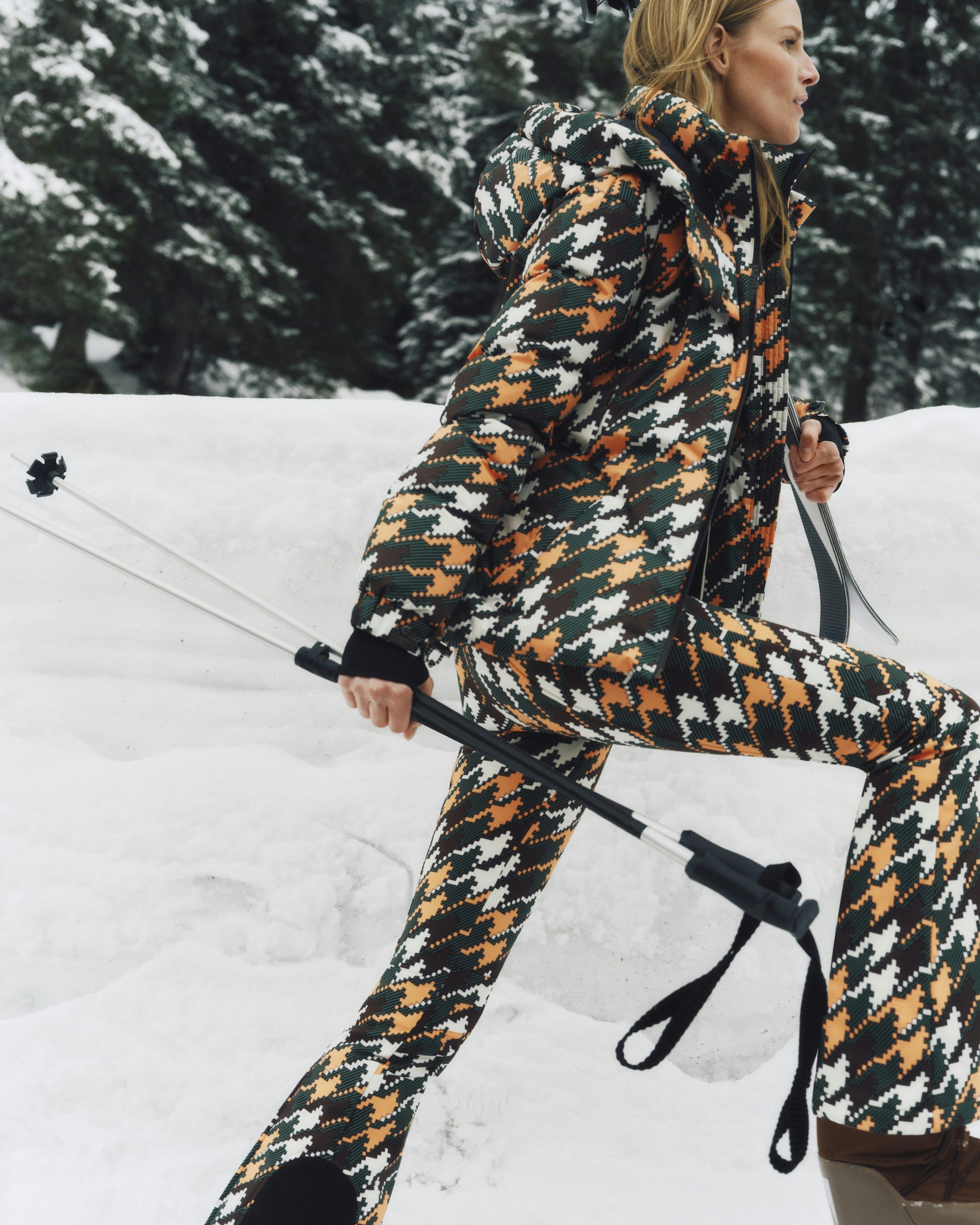 Houndstooth Candice Down Parka Jacket 1 Houndstooth Candice Down Parka Jacket