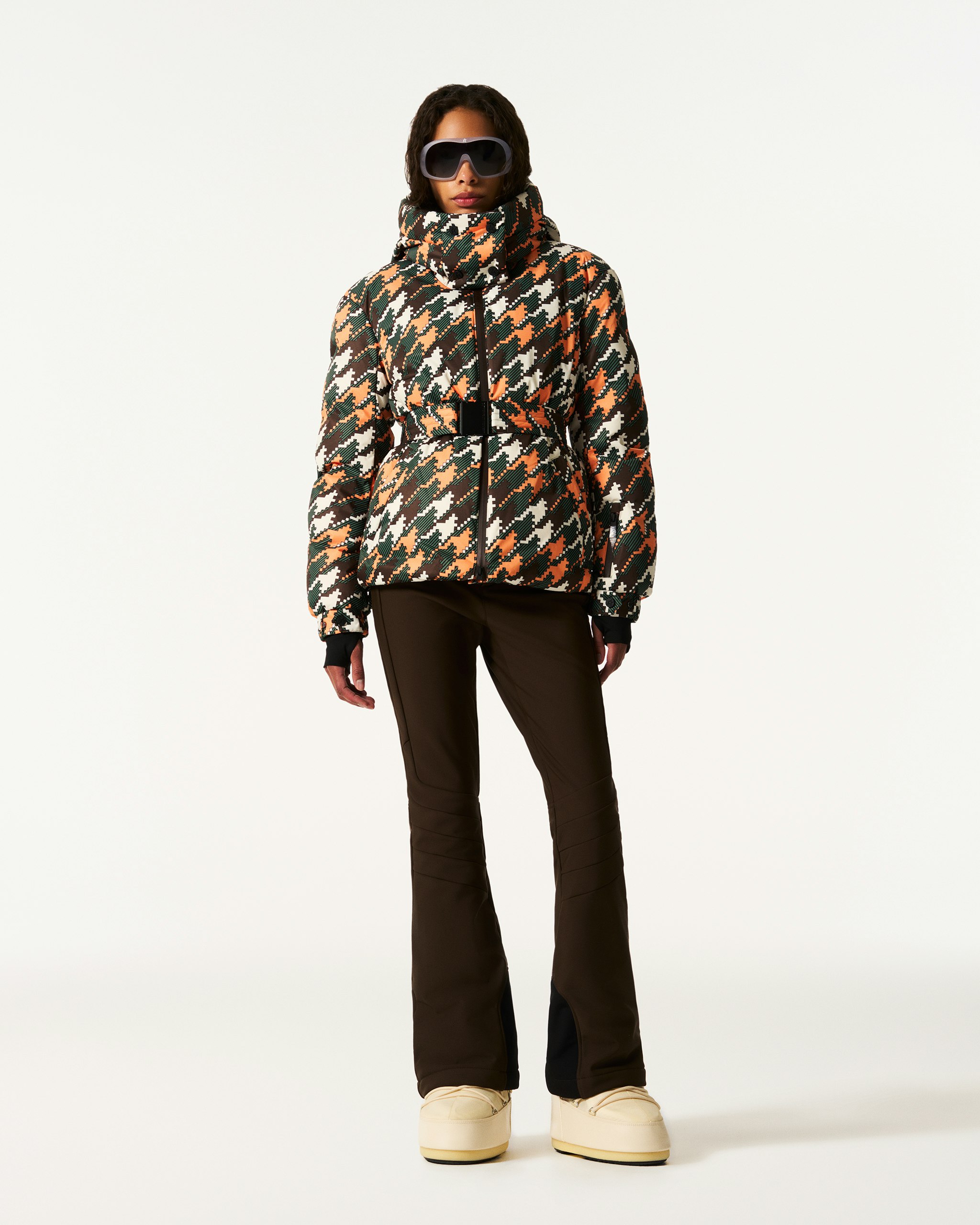 Houndstooth Candice Down Parka Jacket 2