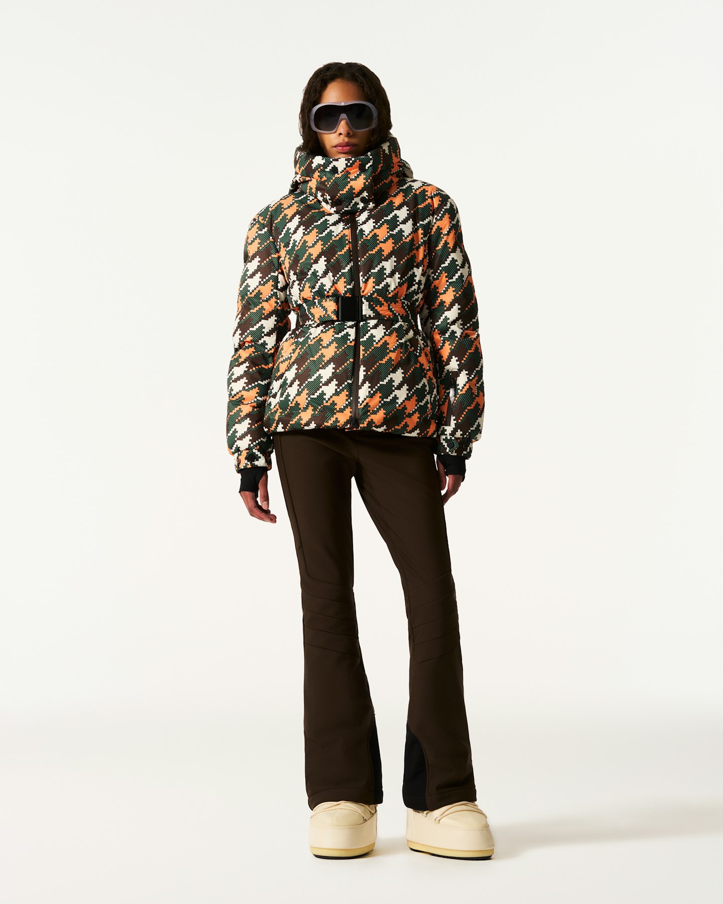 Houndstooth Candice Down Parka Jacket 2